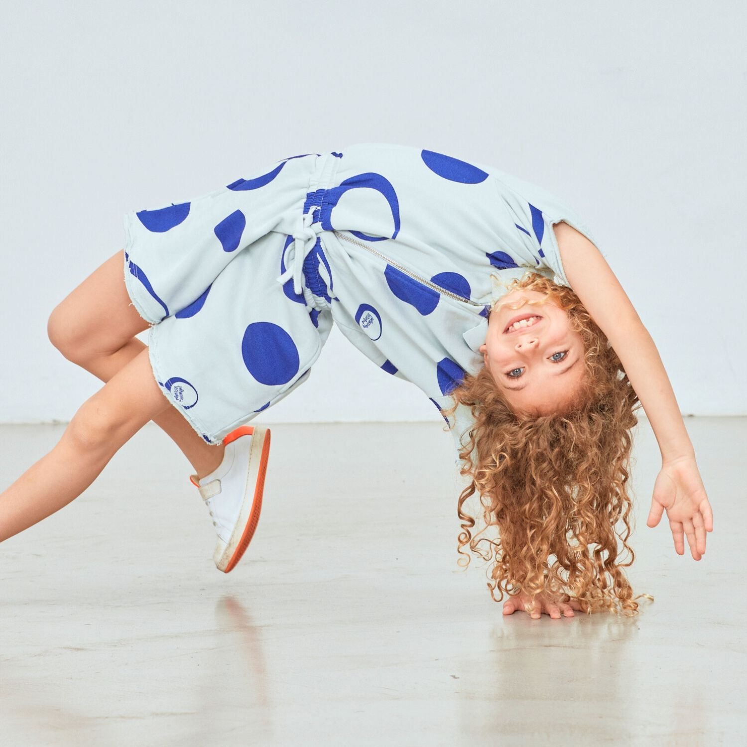 Blue Boys and Girls Jumpsuit