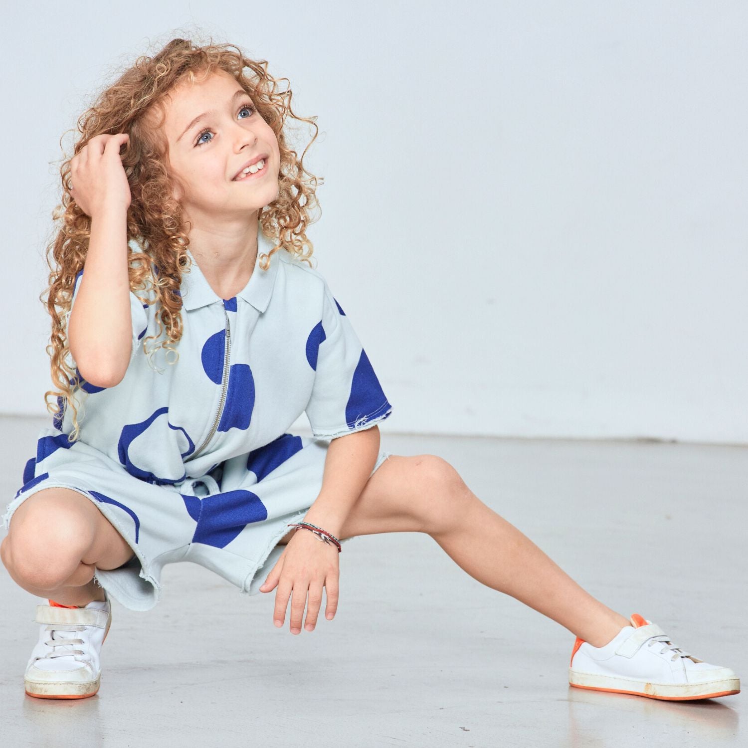 Blue Boys and Girls Jumpsuit