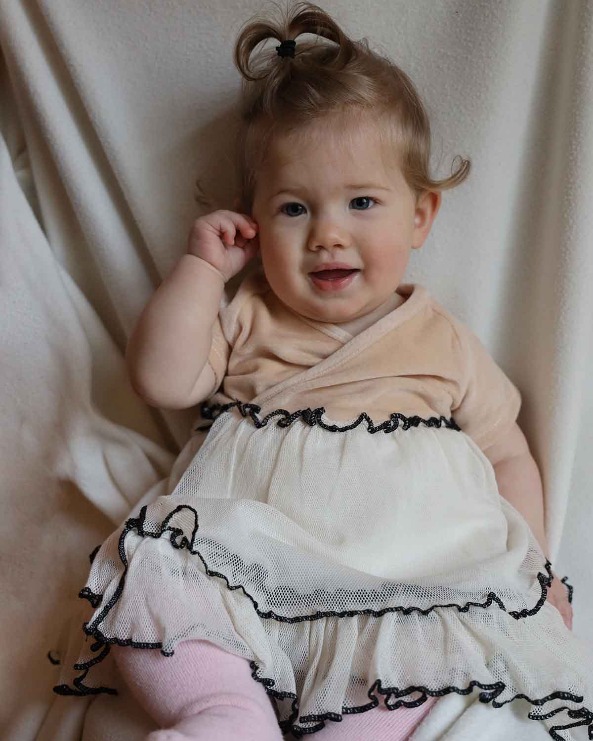 Tule Jurkje voor Babymeisje in Beige