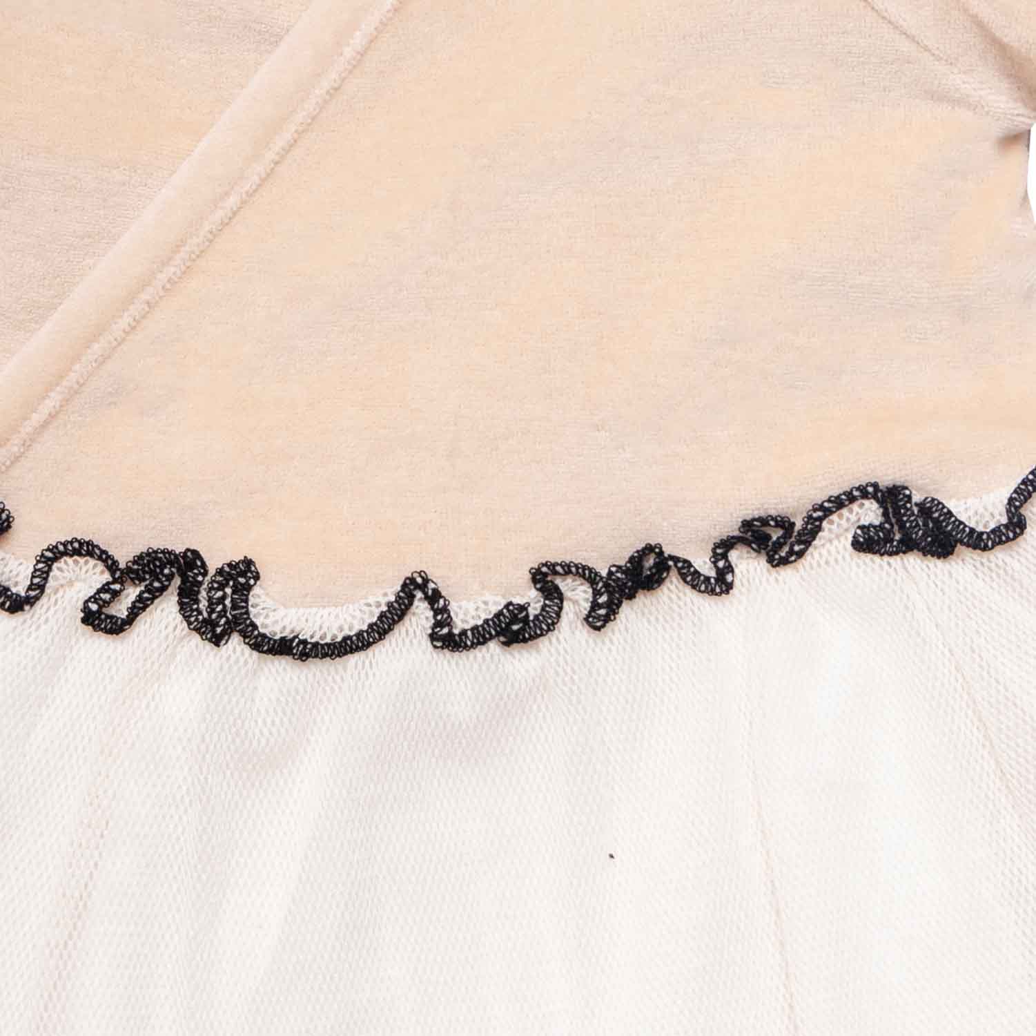 Baby-Mädchen-Tüllkleid in Beige