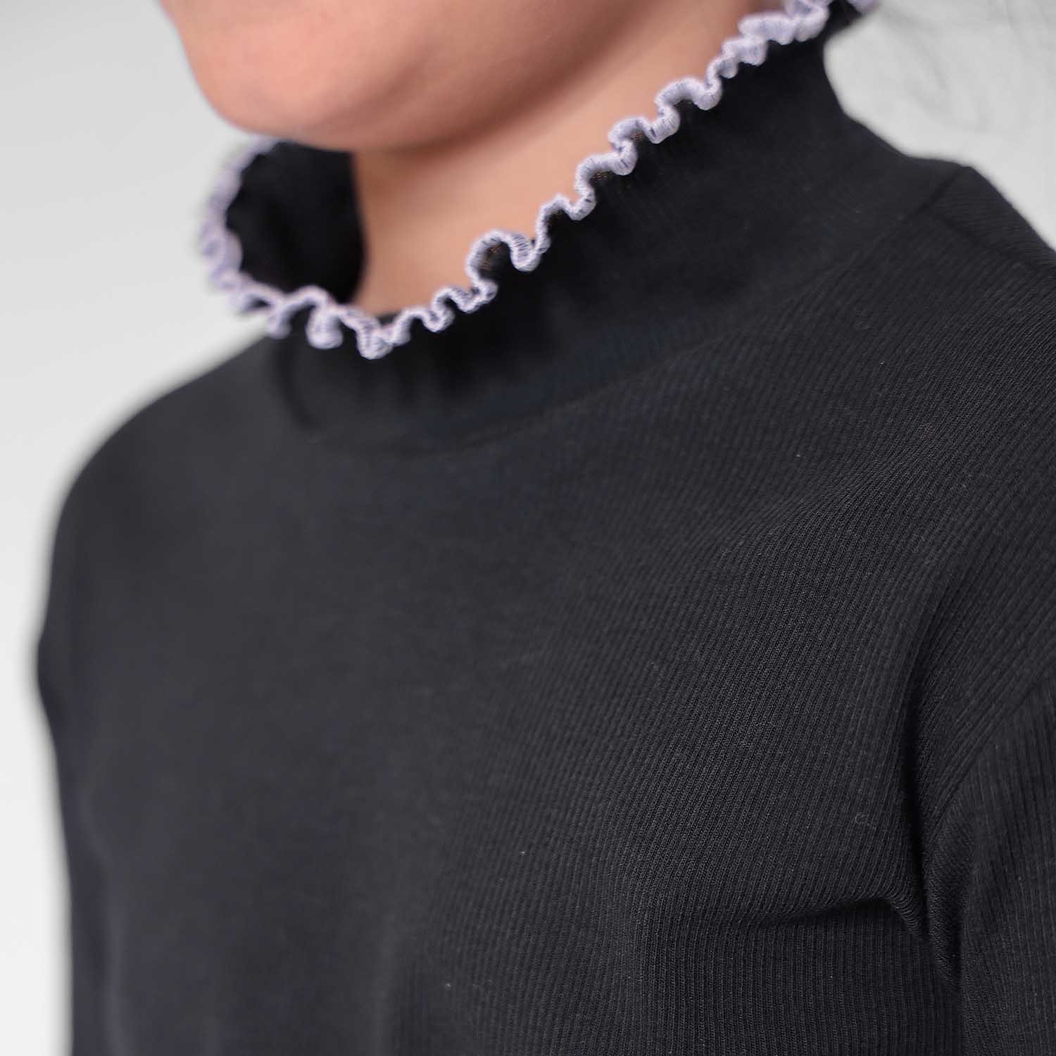 Black Turtleneck Top
