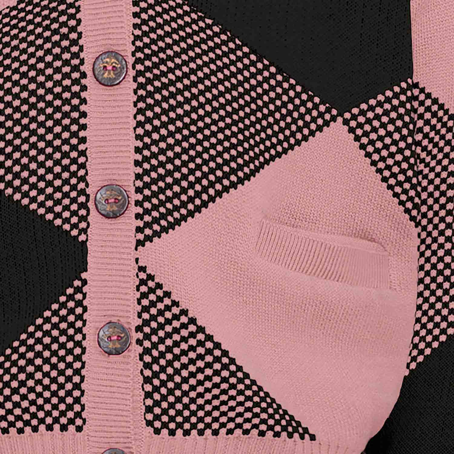 Kindervest in Roze en Zwart