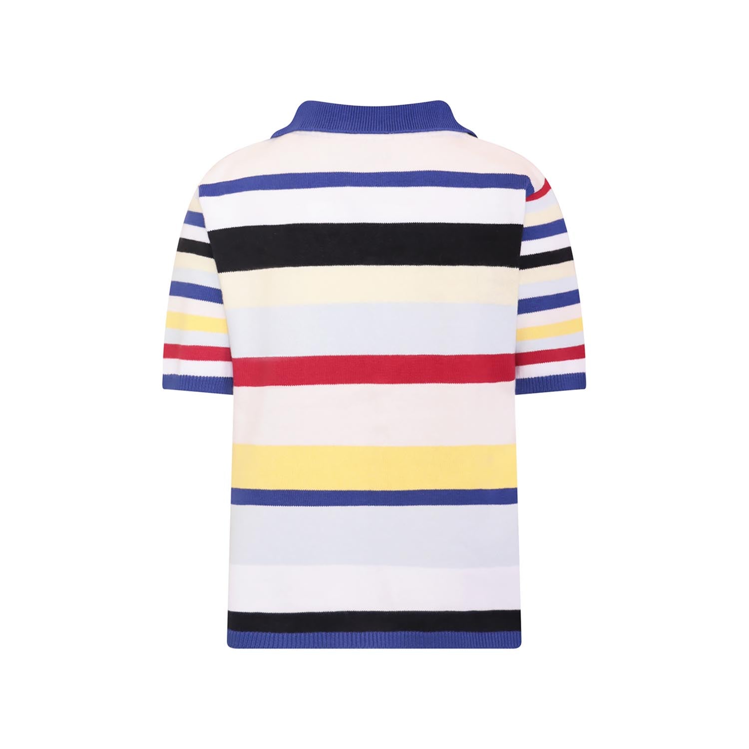 Knitted Shirt with Bright Stripes