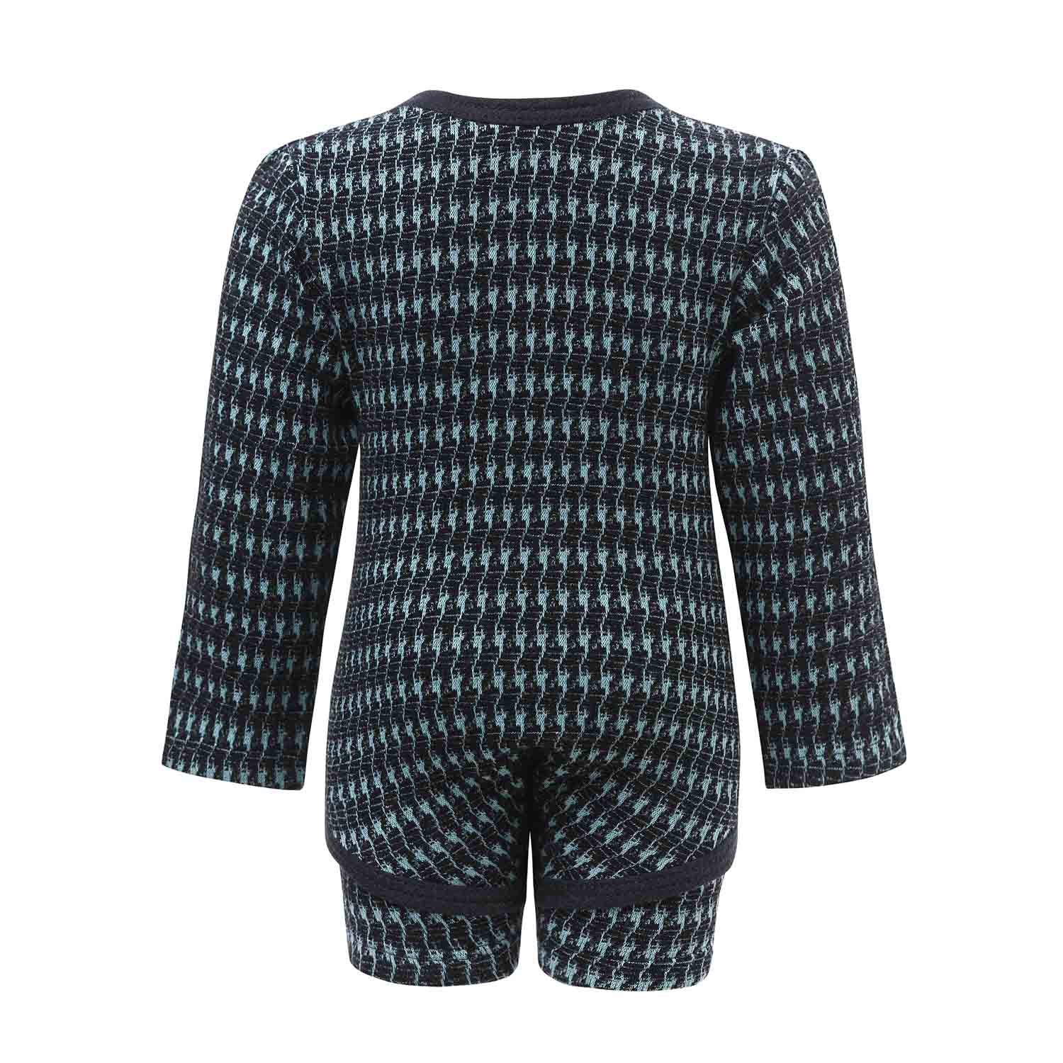 Schwarzer und blauer Body