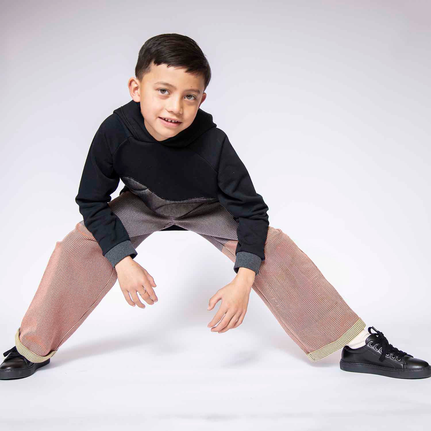 Multicolored Pants with Appliquè