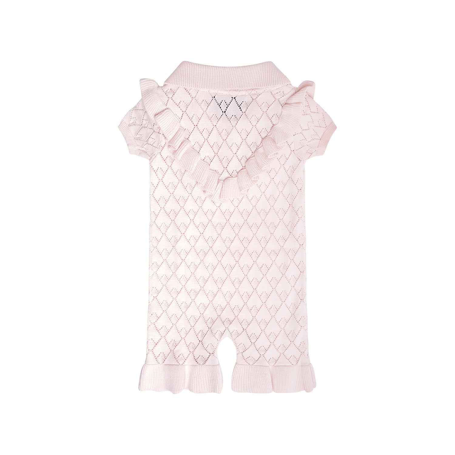 Rosa Baby-Mädchen-Strampler