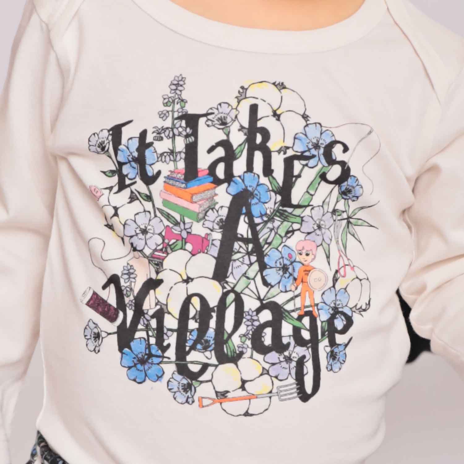 White Baby Onesie with Print