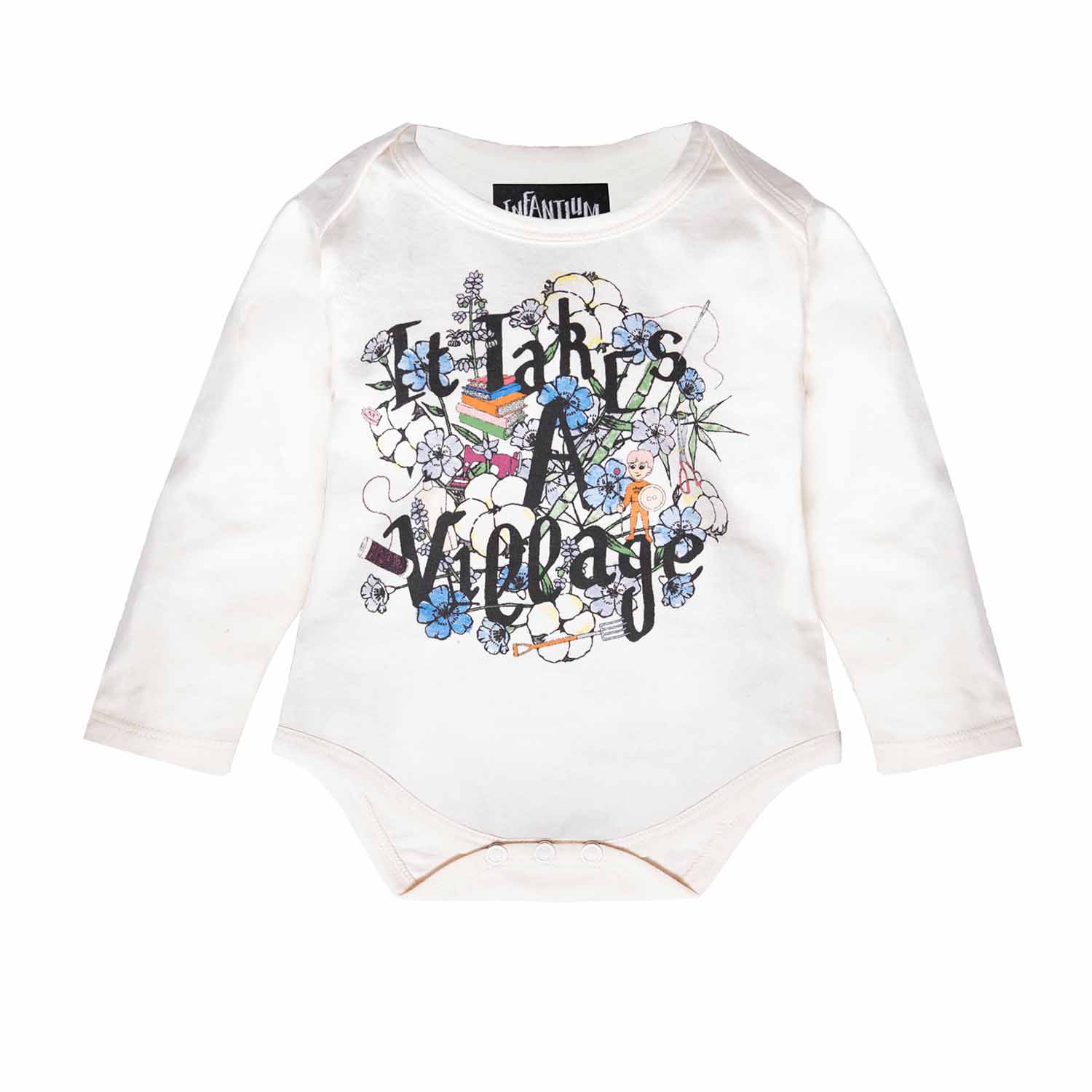 Wit Babyrompertje met Print