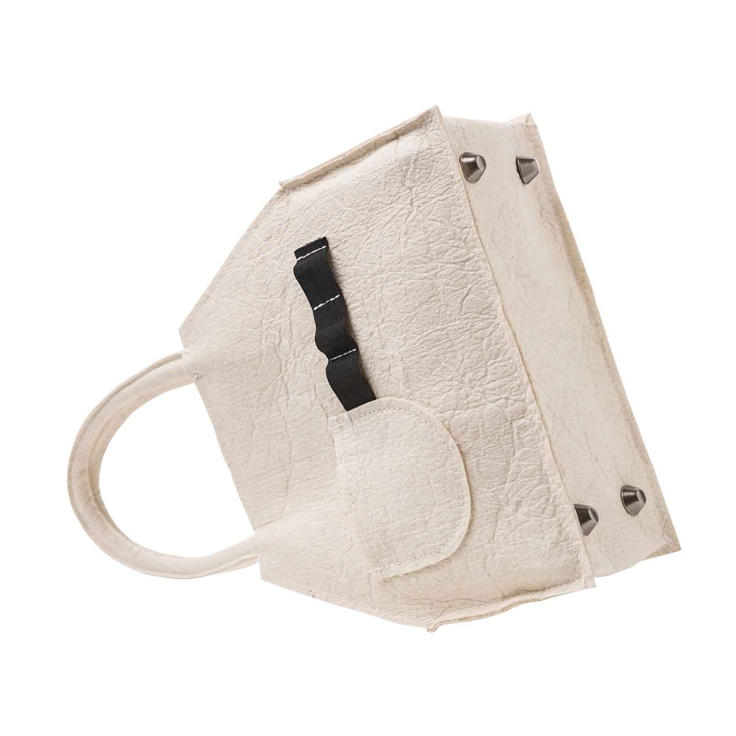 White Pinatex Handbag