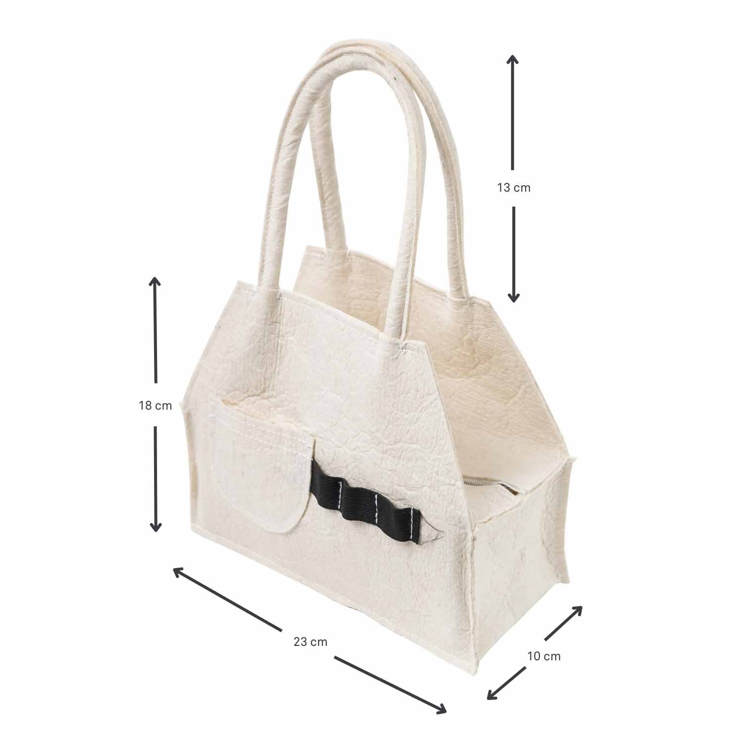 White Pinatex Handbag