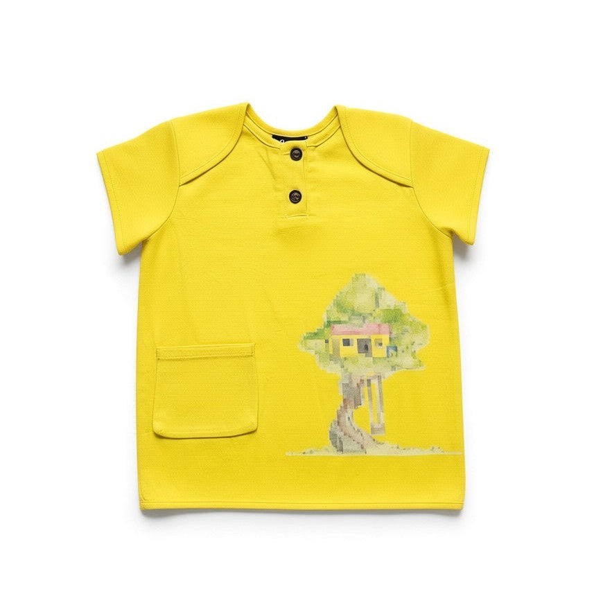 Treehouse Print Yellow T shirt