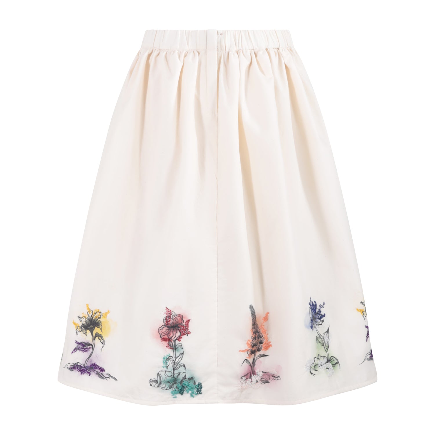 The Embroidered Shirt — Off-White Poplin