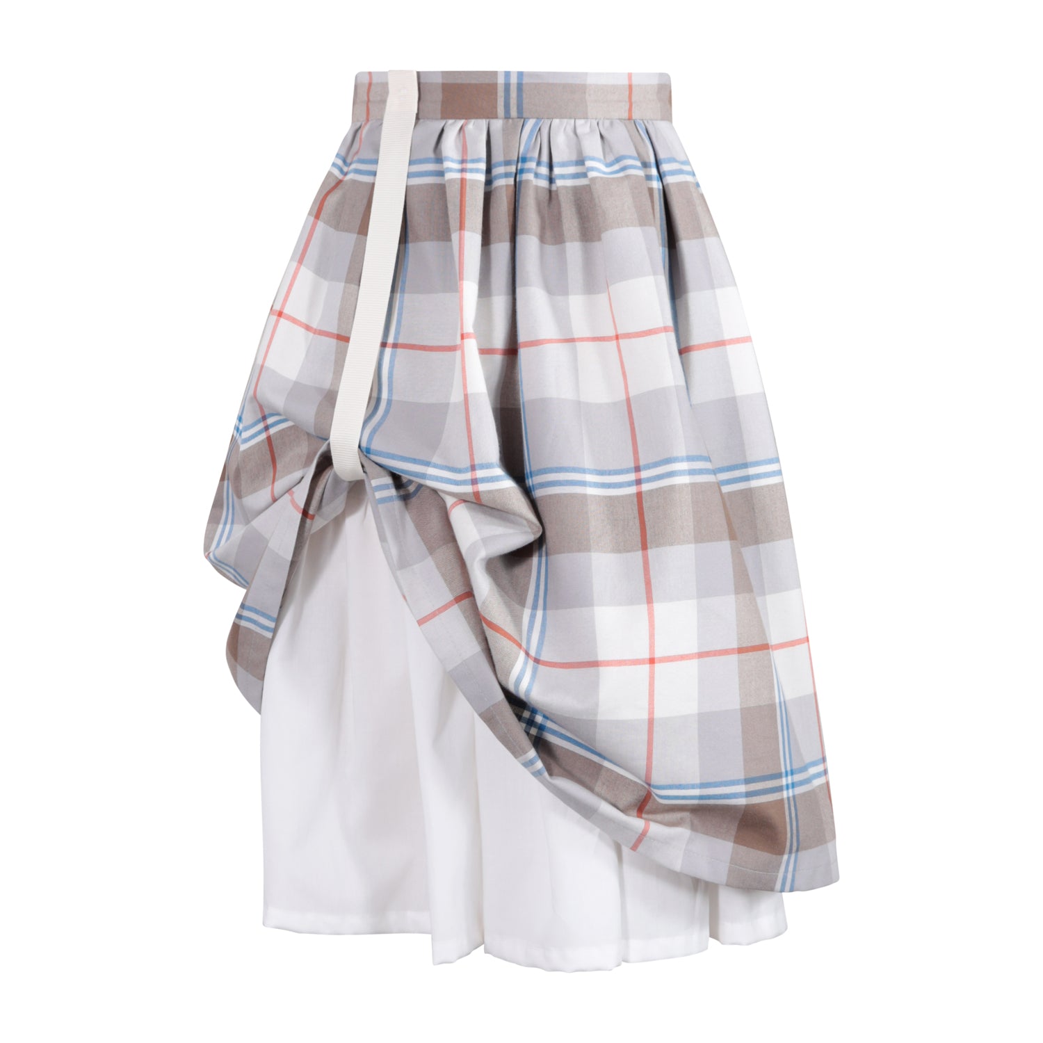 The Double-Layer Skirt — Morgado Plaid