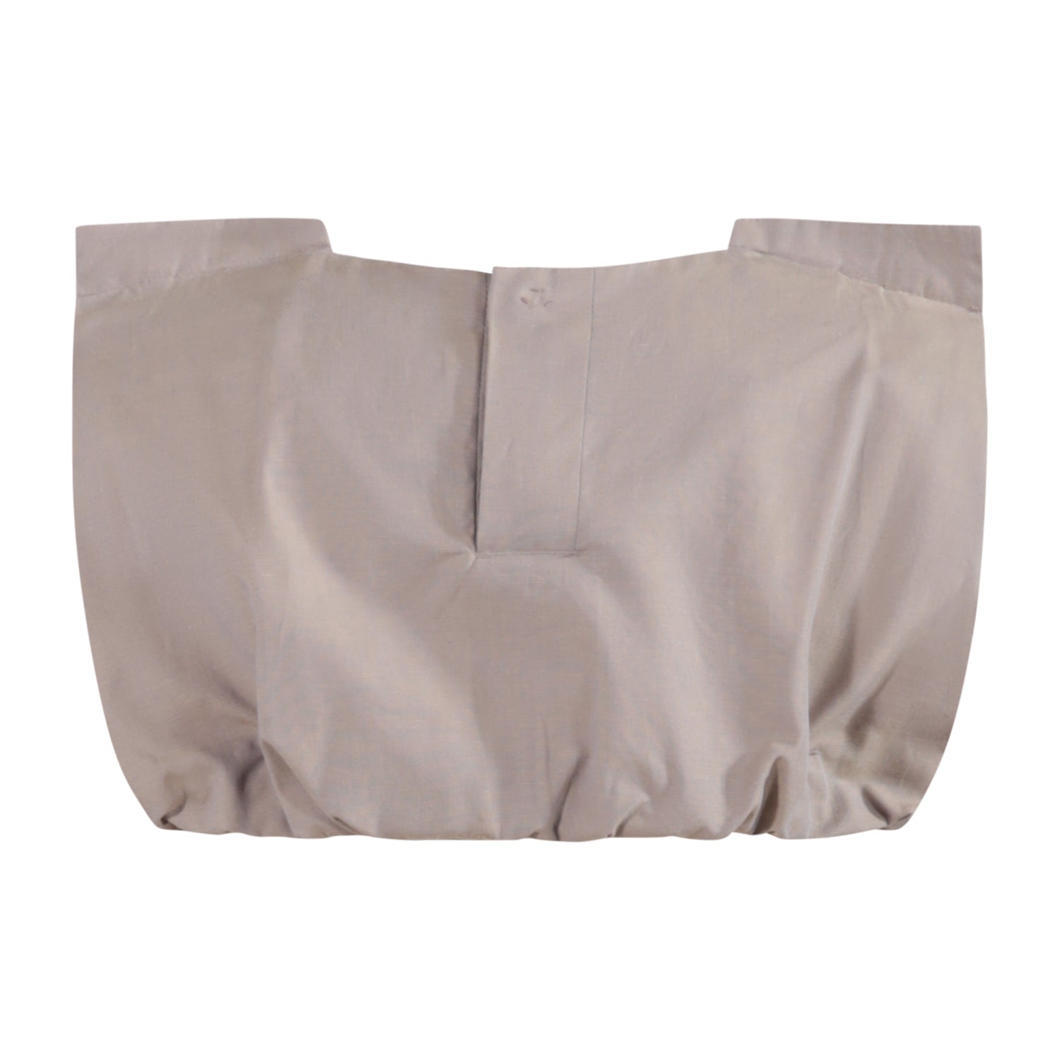 The Tiny Crop Top — Brown Chambray