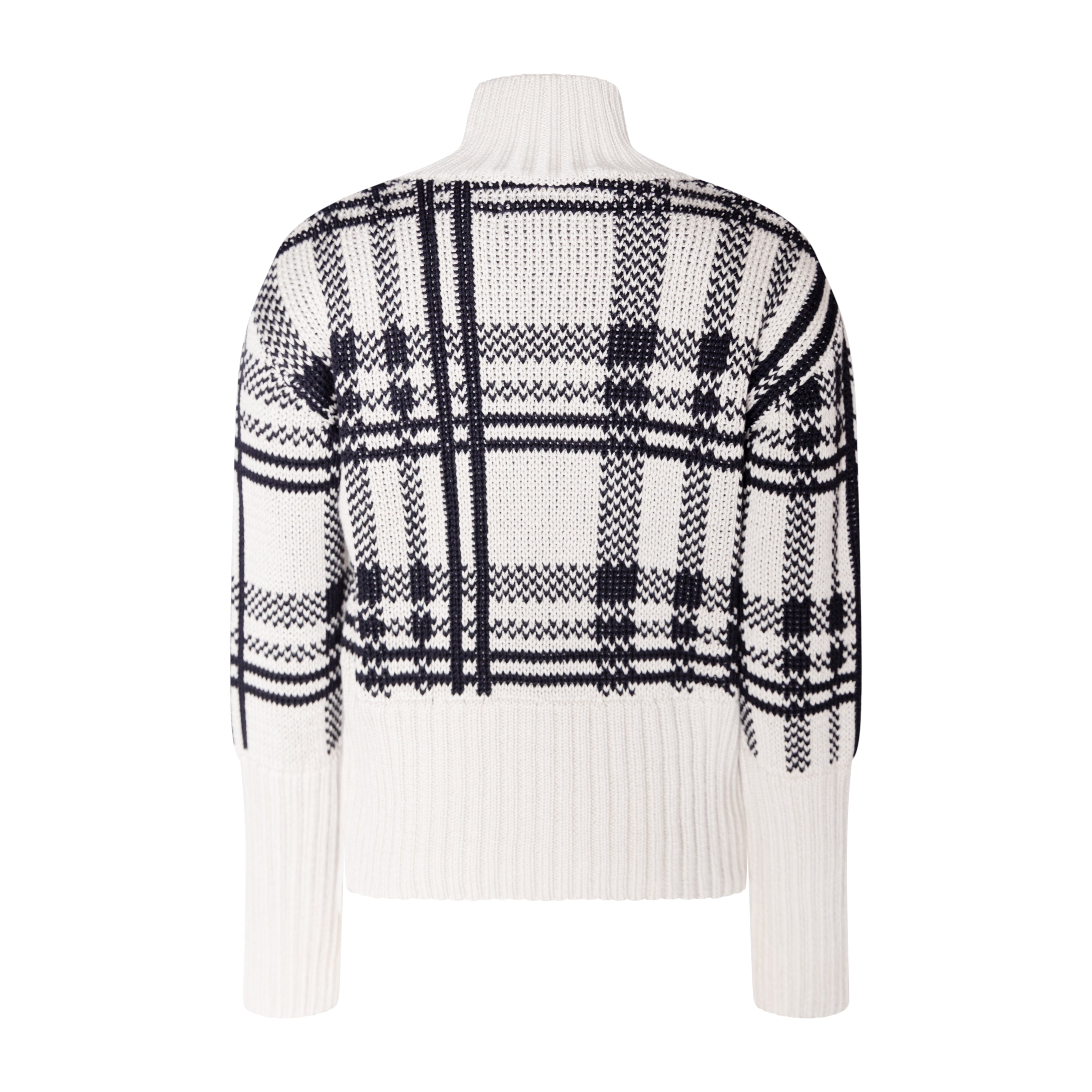 The Sweater — Black Beauty Check, back