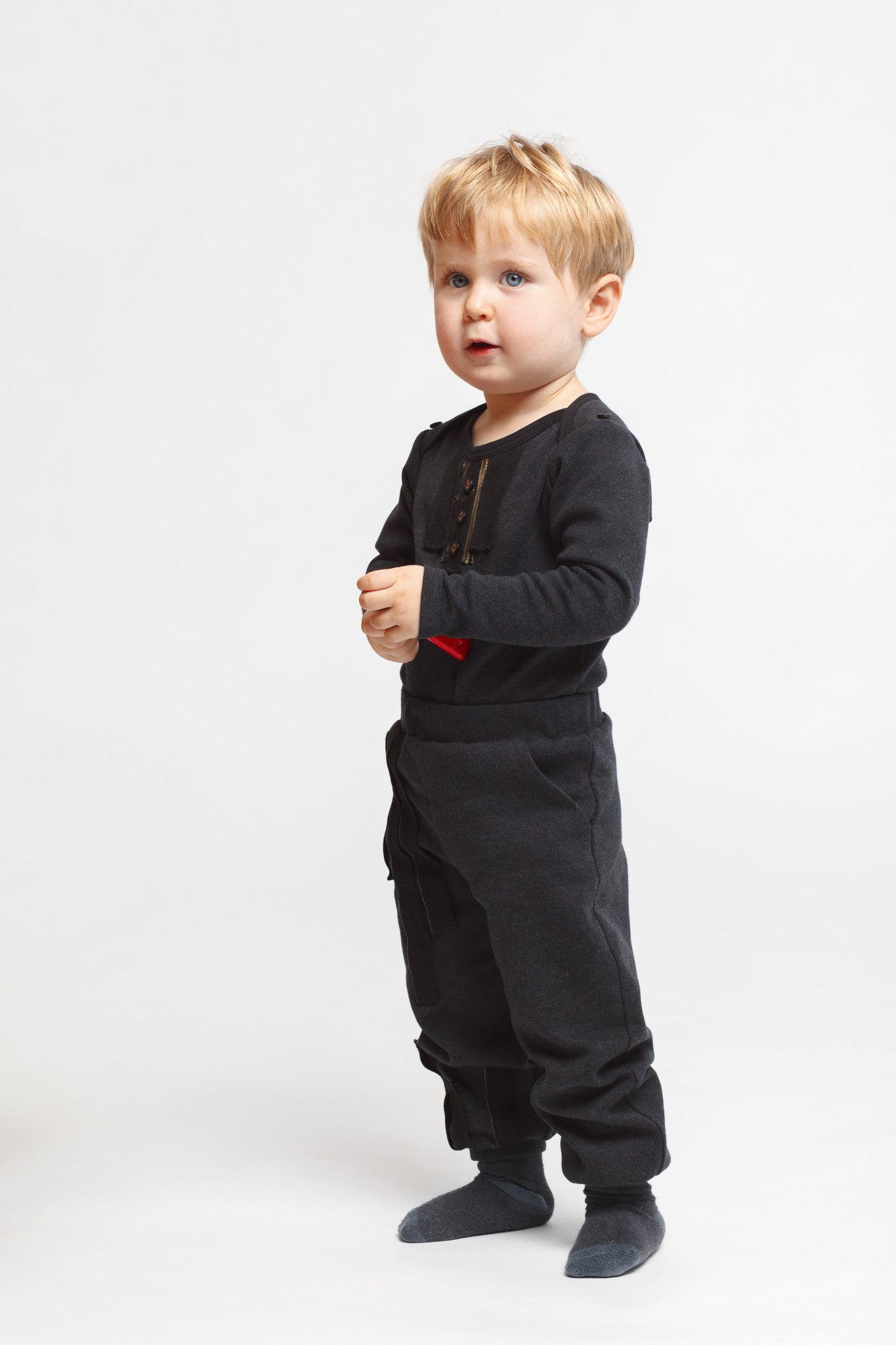Hemd Schwarz Gold