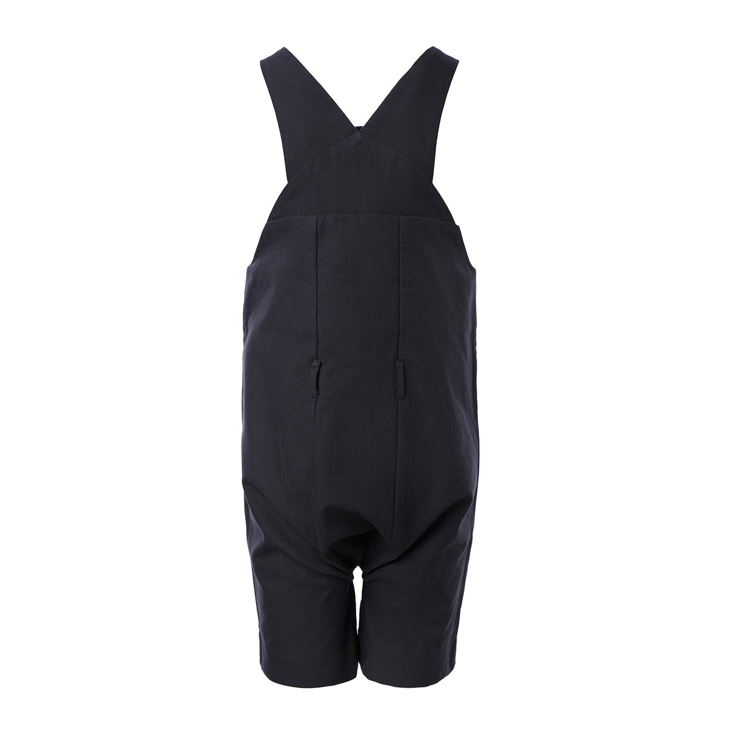 Kids' Cotton Farmer Dungaree in Black