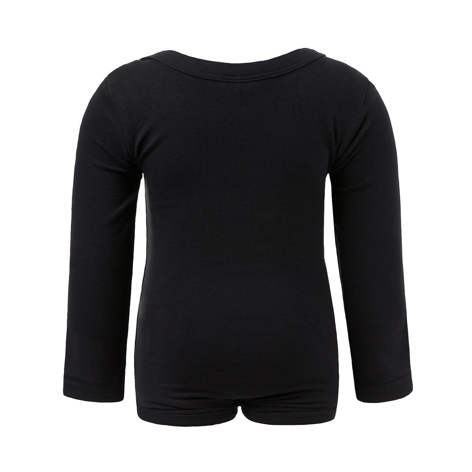 Schwarzer Babybody mit Quallen-Applikation