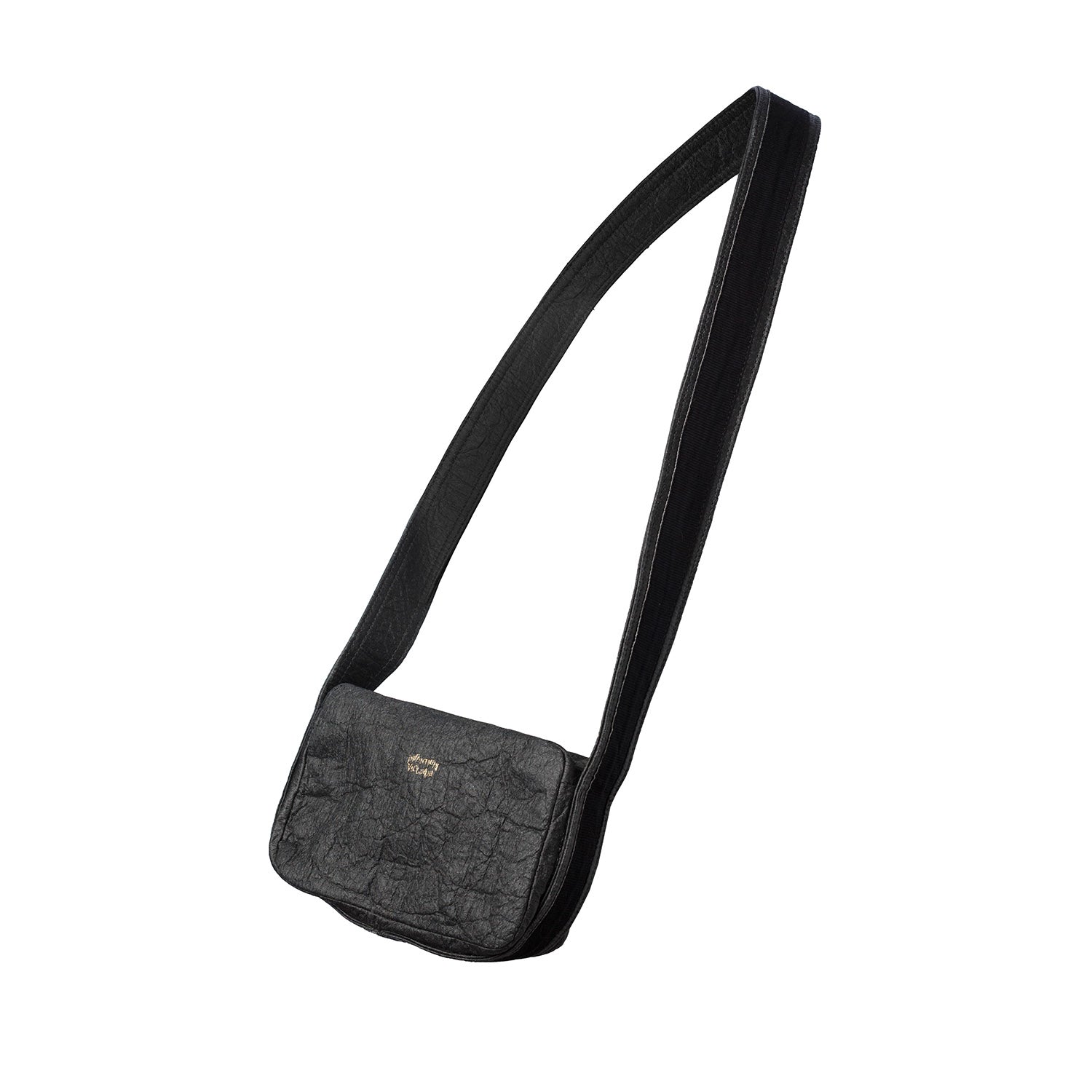 vegan crossbody bag, black pinatex vegan handbad, faux leather bag, crossbody purse for kids