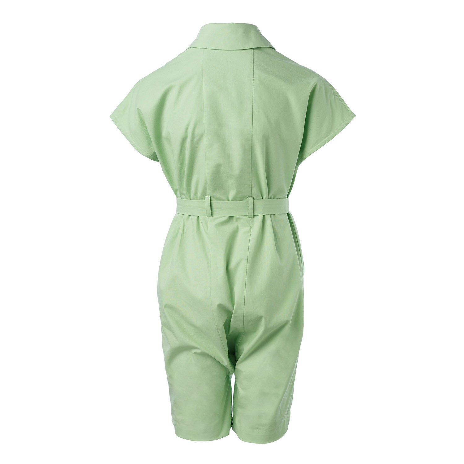 Jongens en meisjes groene katoenen jumpsuit