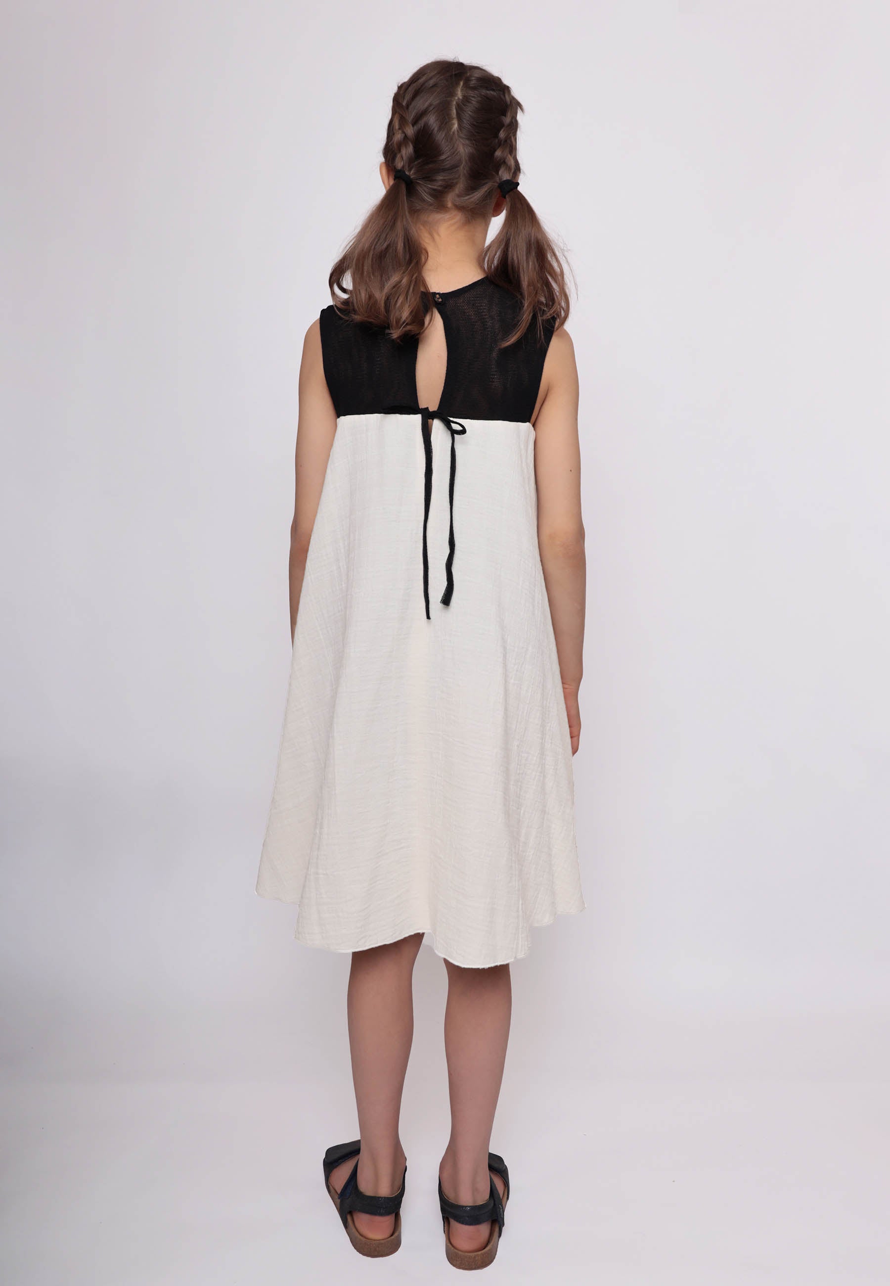 Weißen Baby Doll Dress für Mädchen