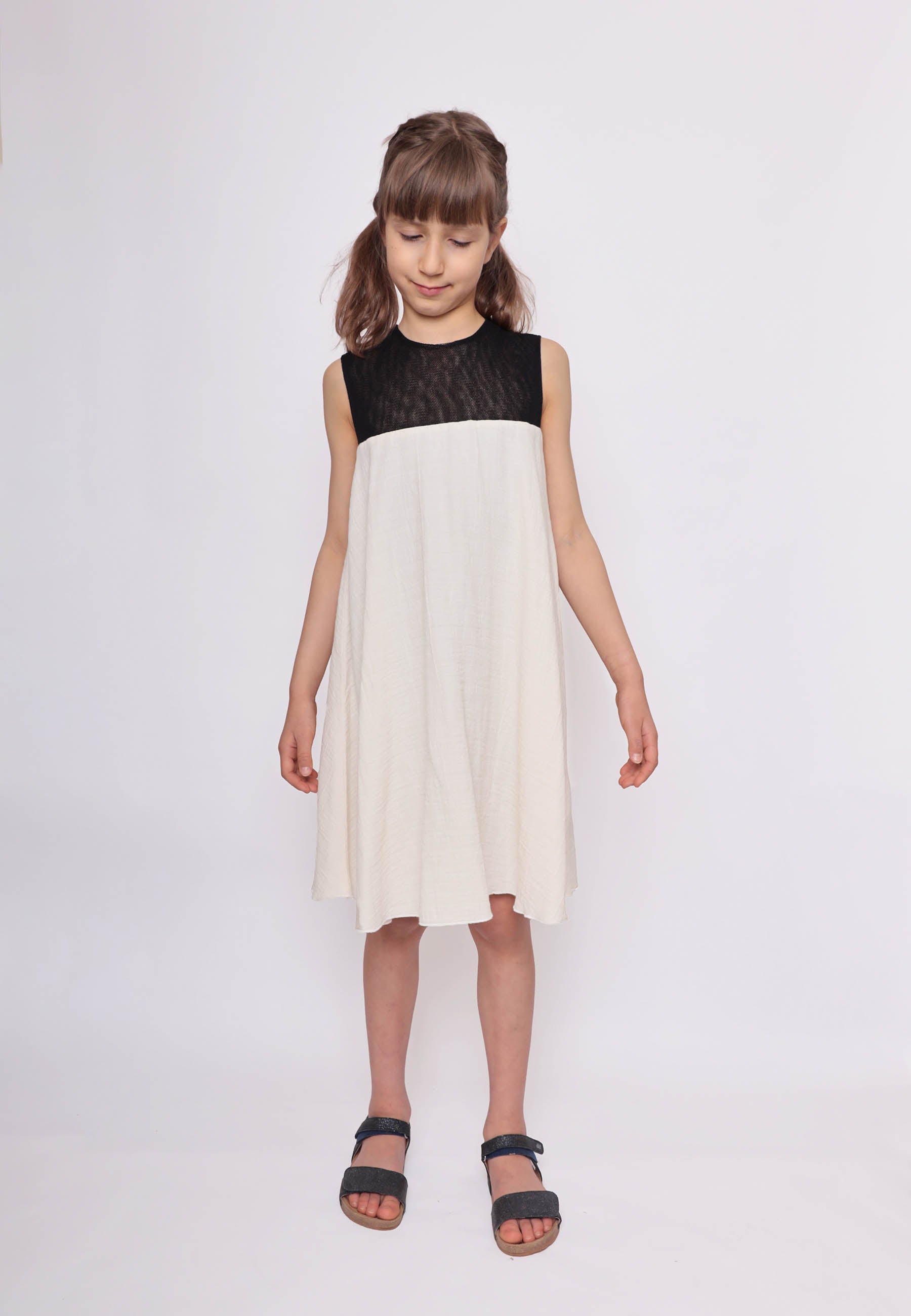 Weißen Baby Doll Dress für Mädchen