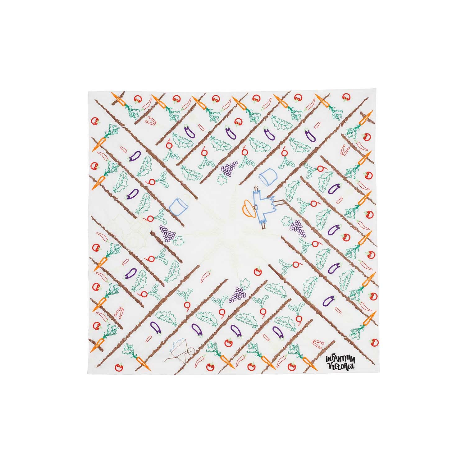 Off-White Bandana mit Stickerei