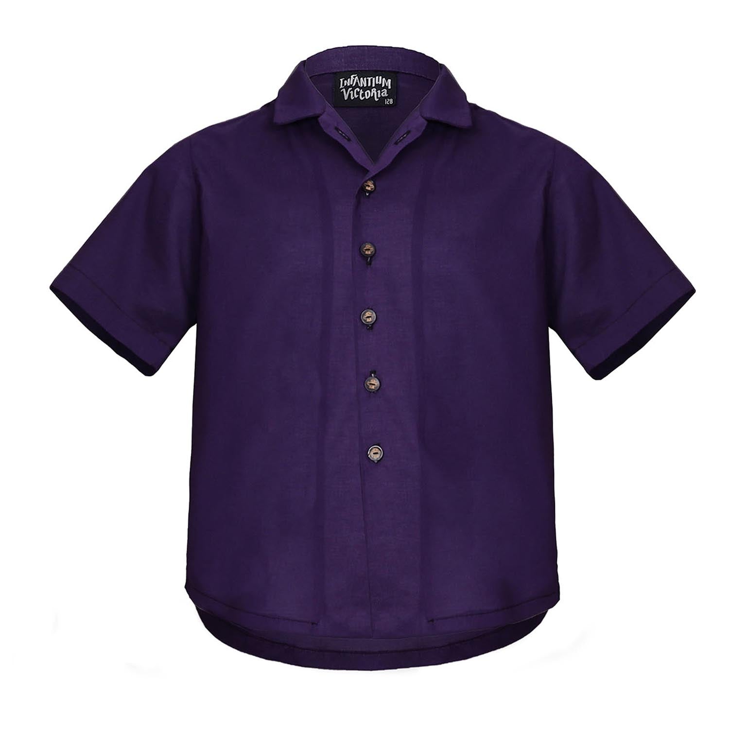 Kids Short-sleeved Shirt in Purple