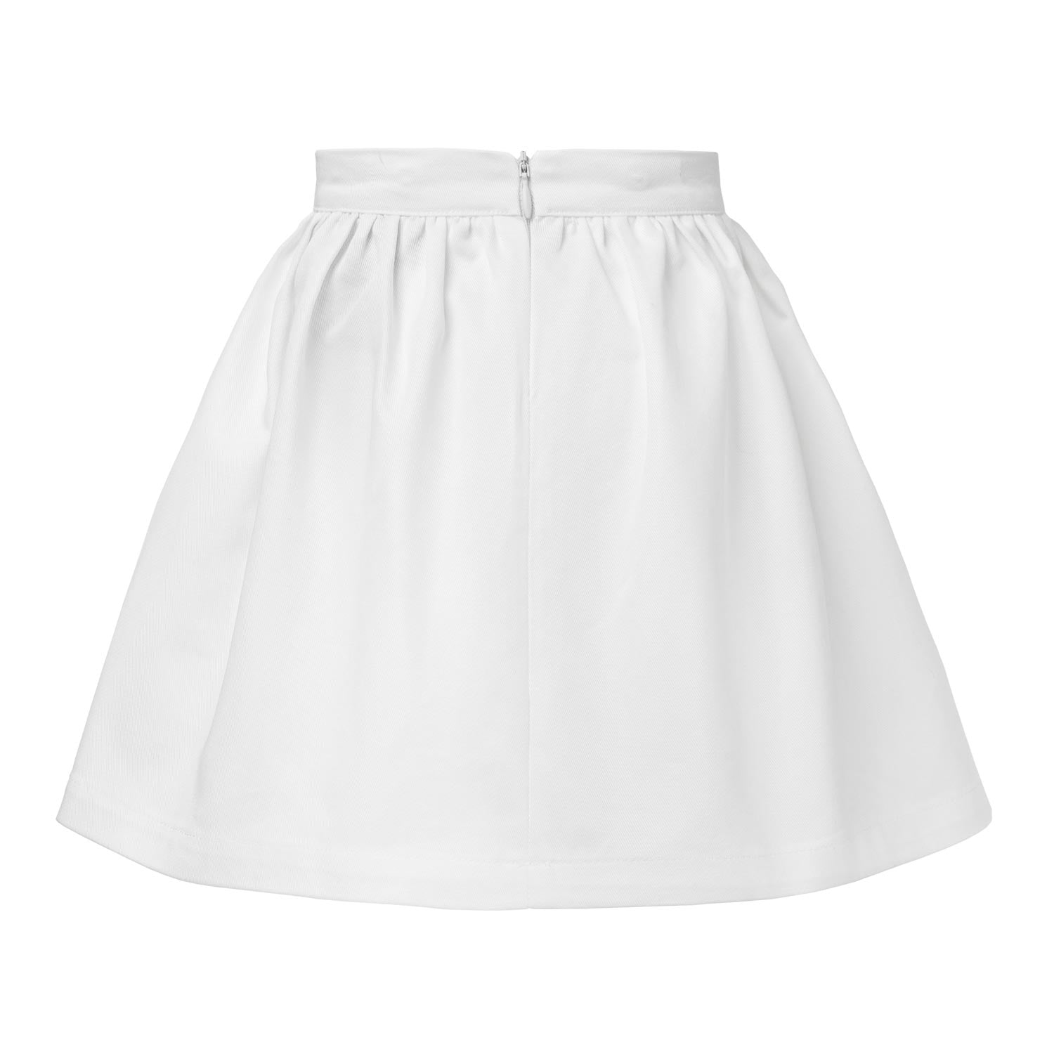 Witte gabardine katoenen rok