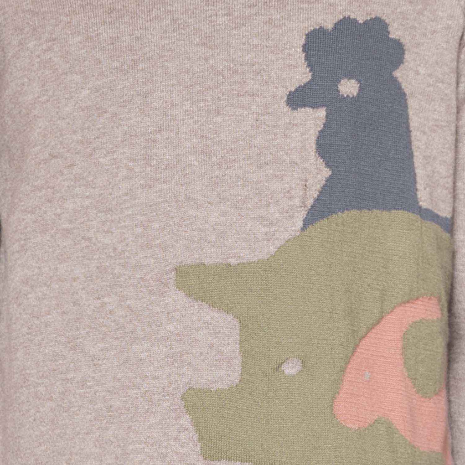 Beige Knitted Kids Sweater