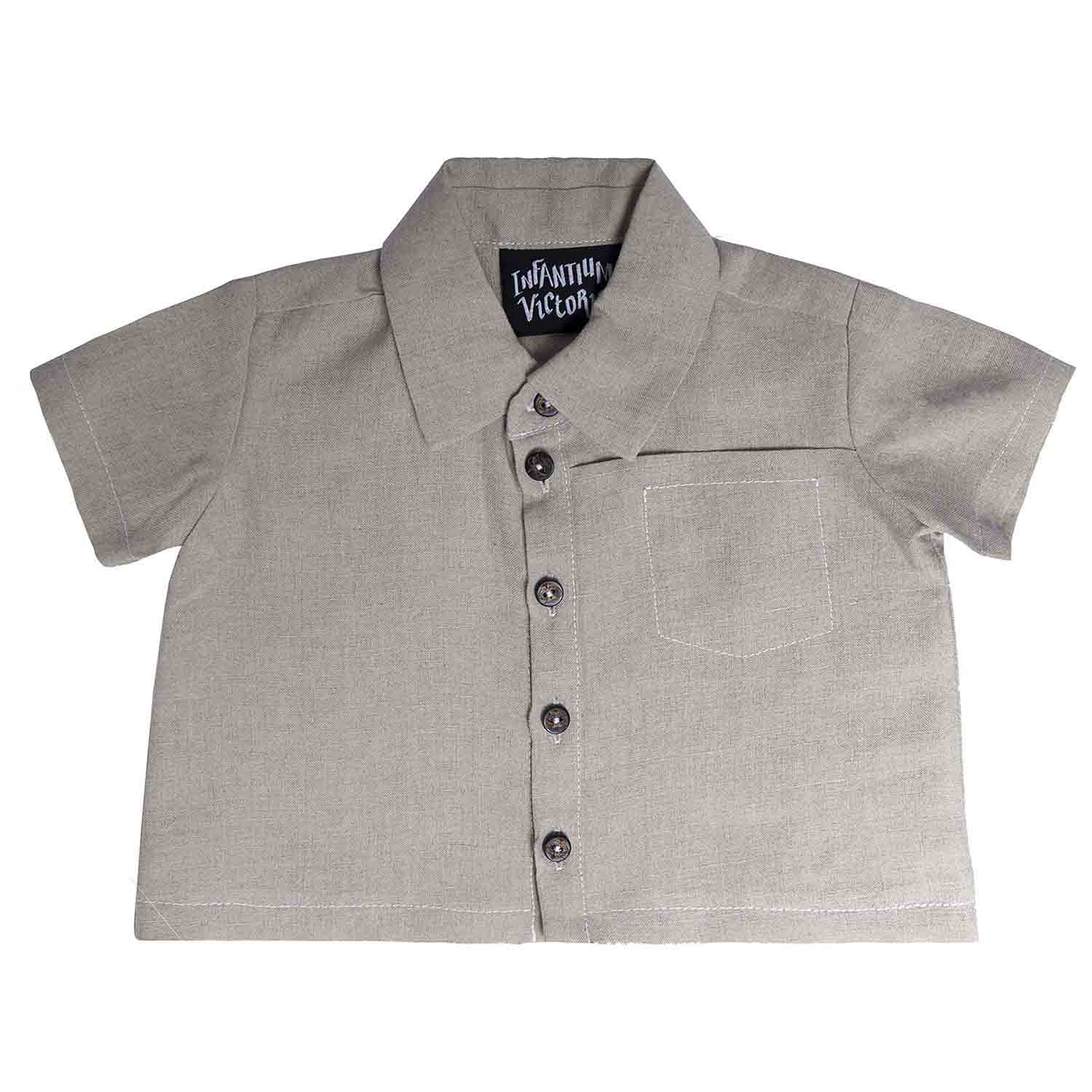 Beiges Leinen-Baby-Shirt