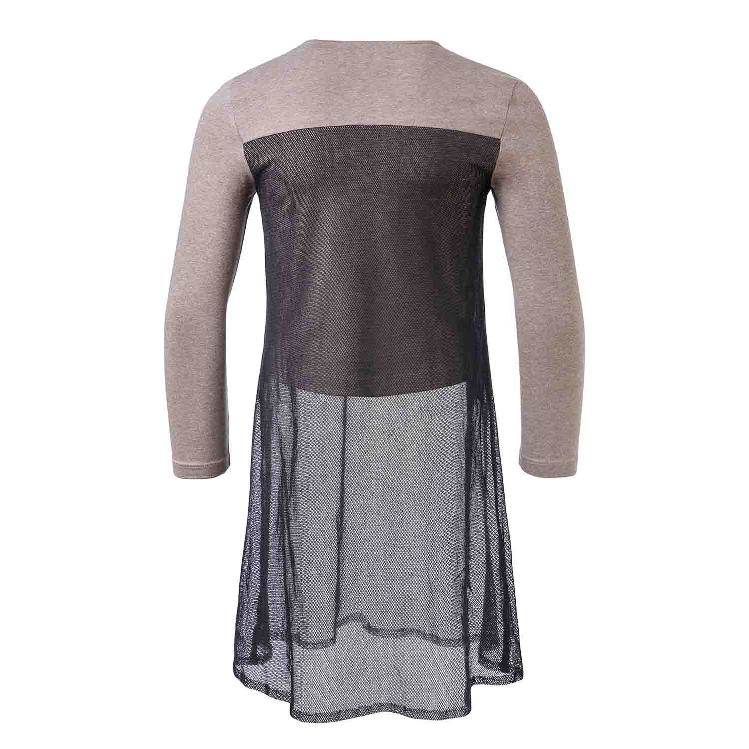 Kids Beige Top with Mesh