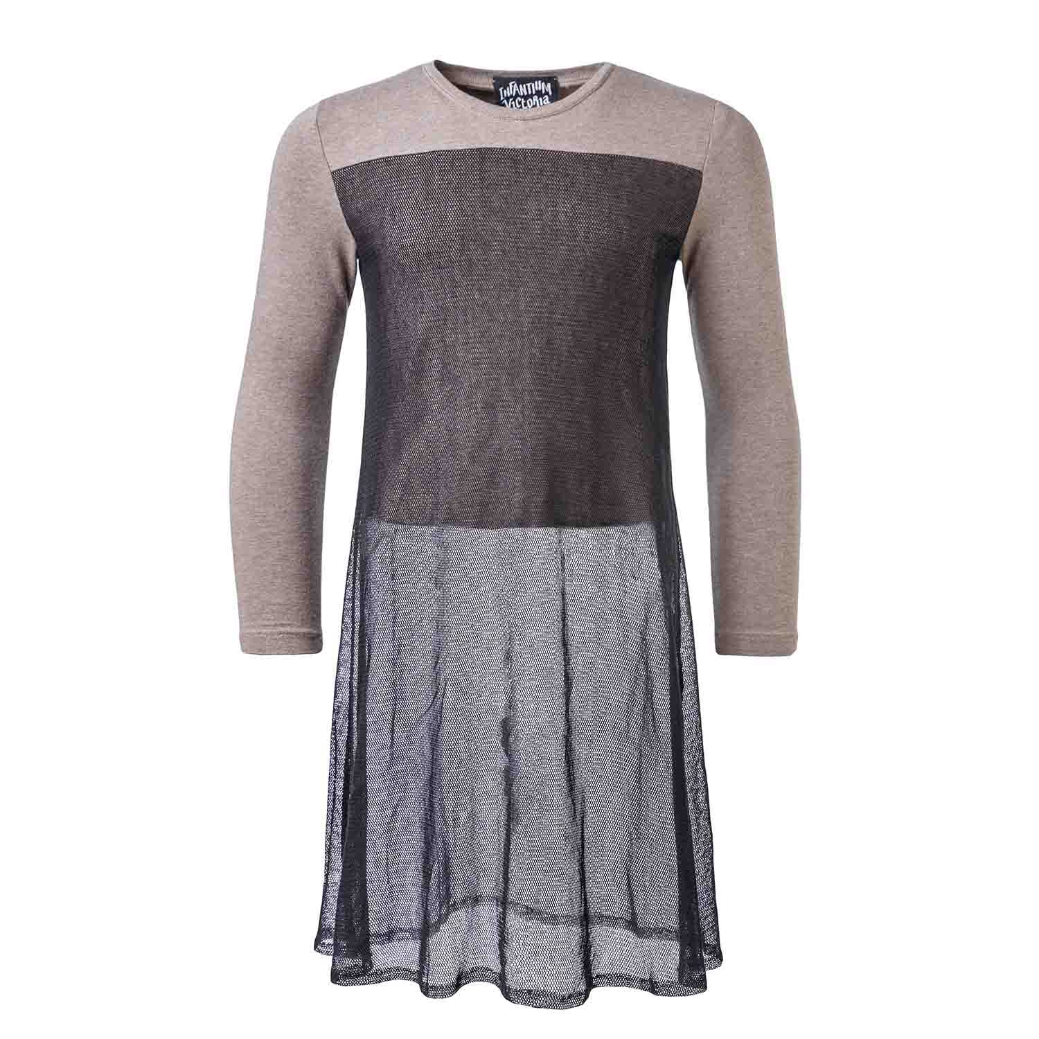 Kinderen Beige Top met Mesh