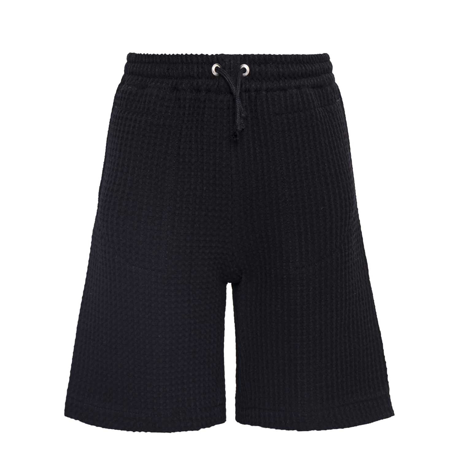 Boys and Girls Black Bermuda Shorts