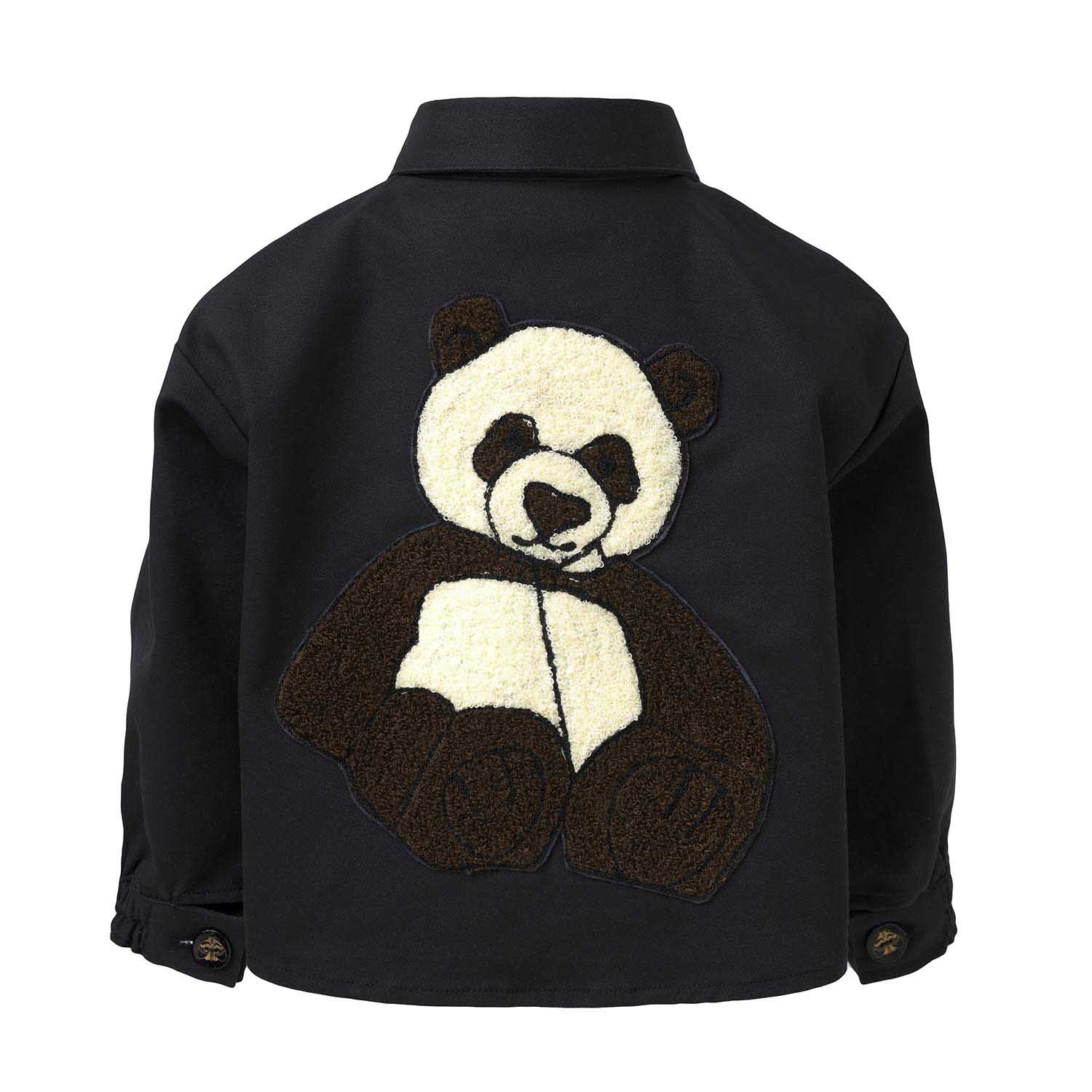 Baby Black Tunic with Panda Embroidery