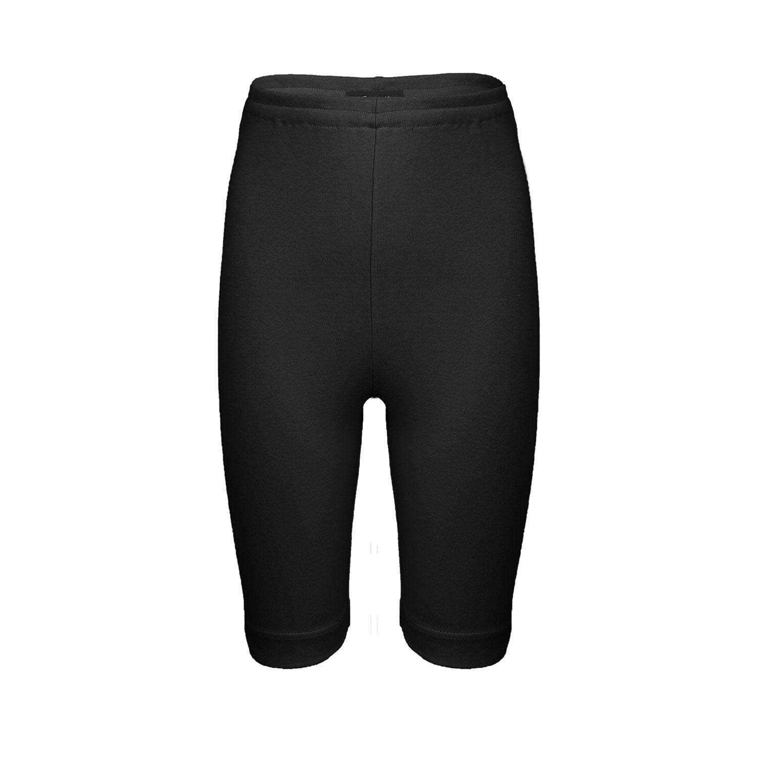 Black Jersey Boys and Girls Biker Shorts