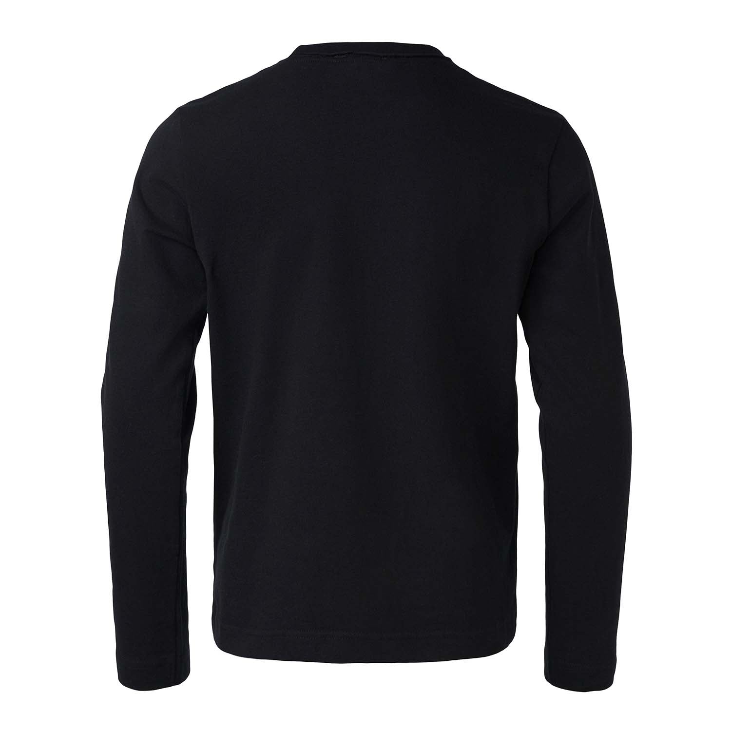 Kids Black Longsleeve Top with Panda Application