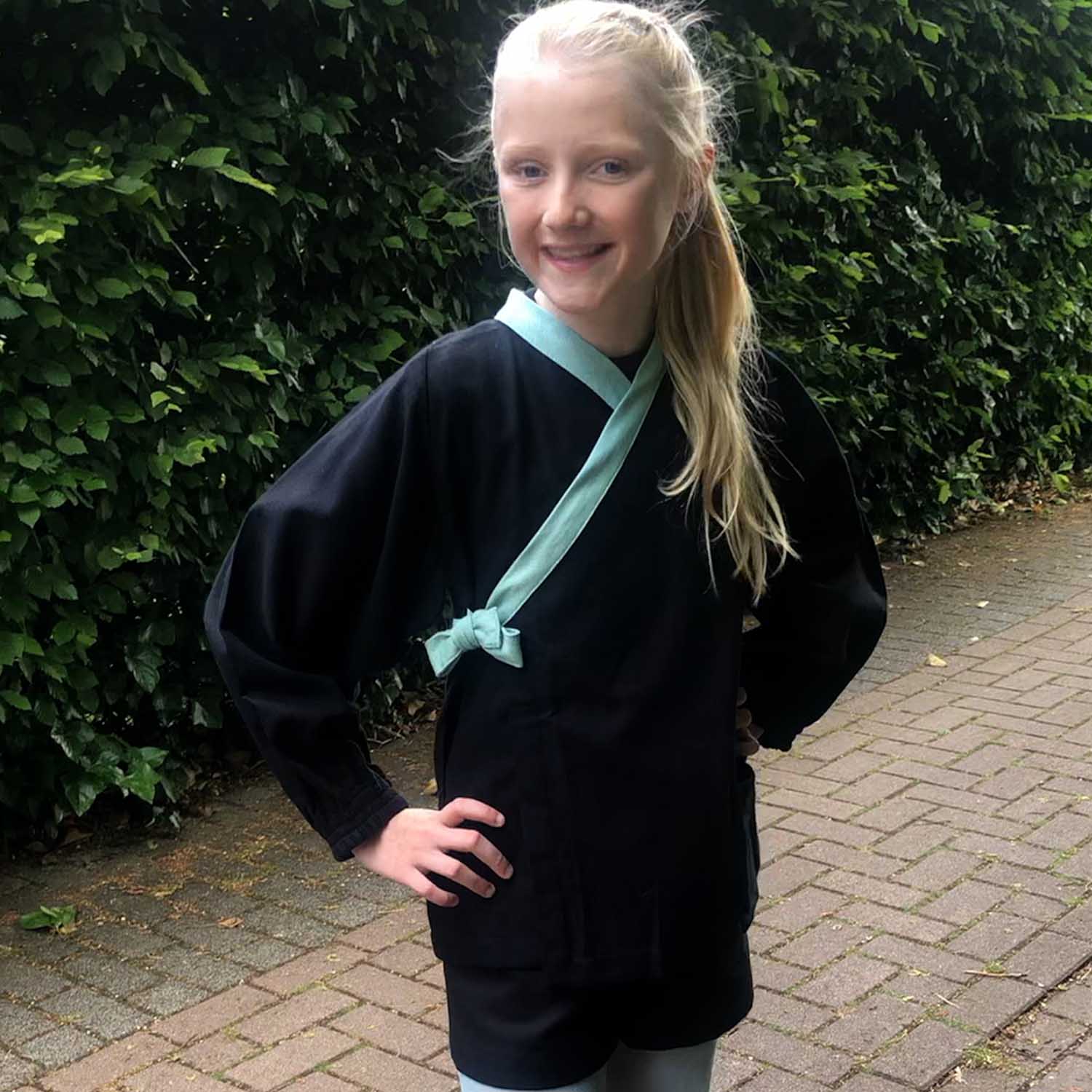 Black Canvas Shorts for Kids