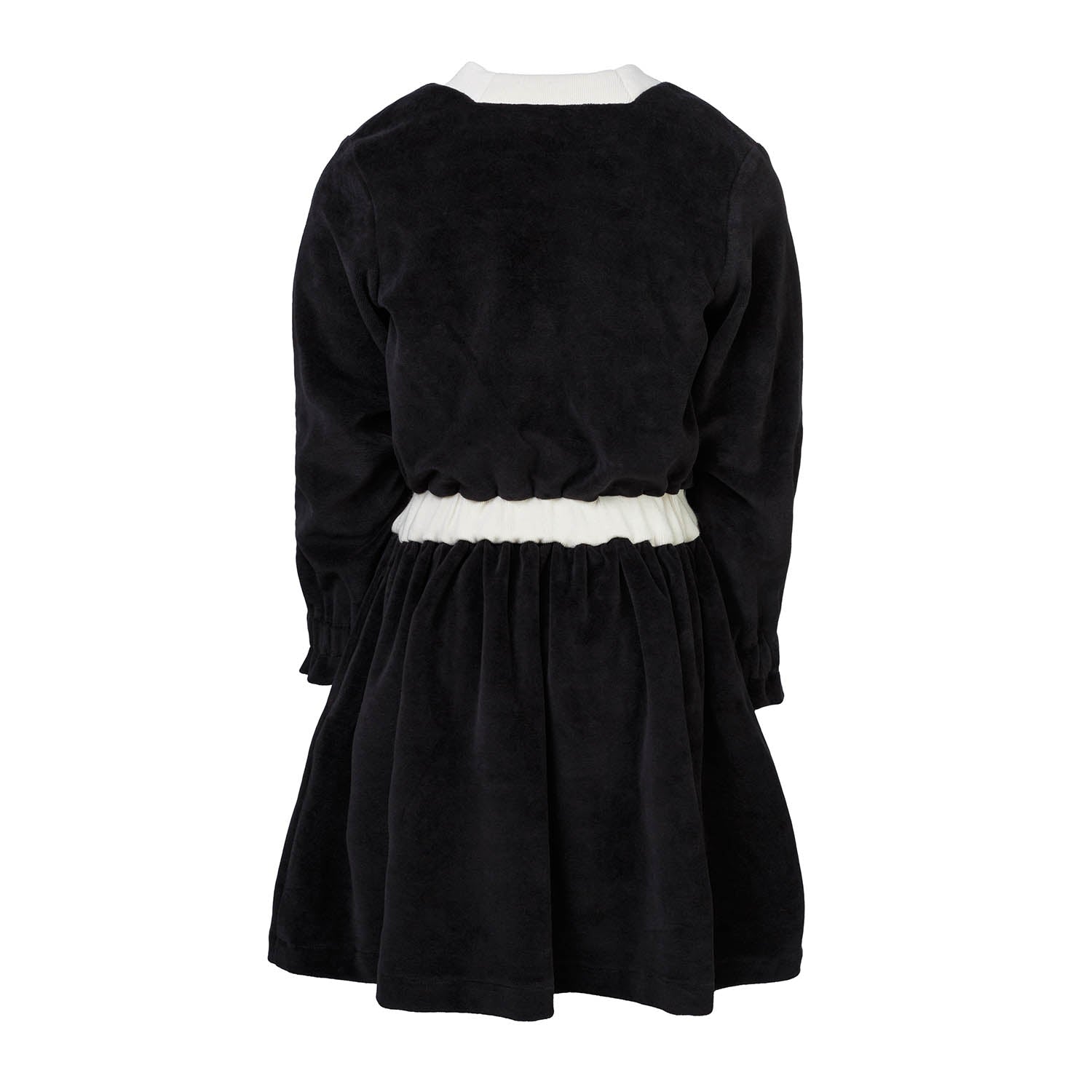 Schwarzes Samtkleid für Mädchen