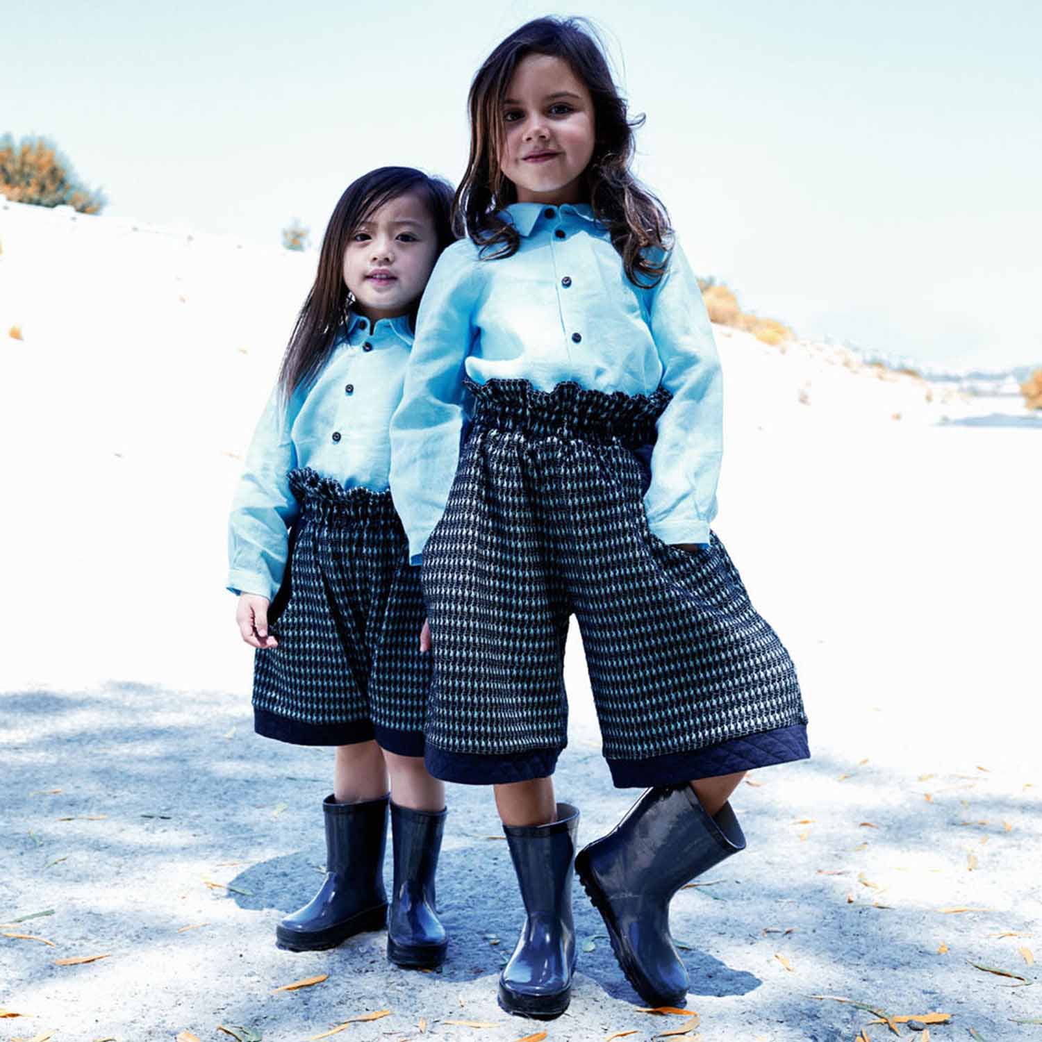 Black and Blue Culottes