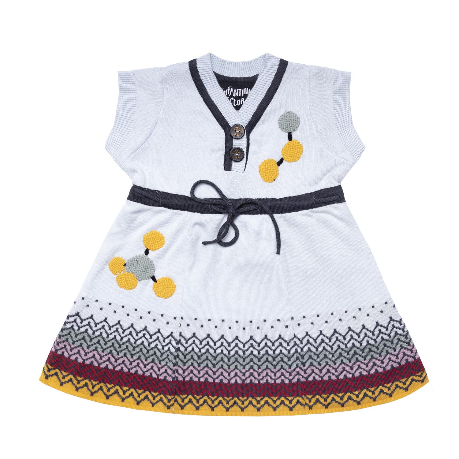 Blaues gestricktes Sommerkleid