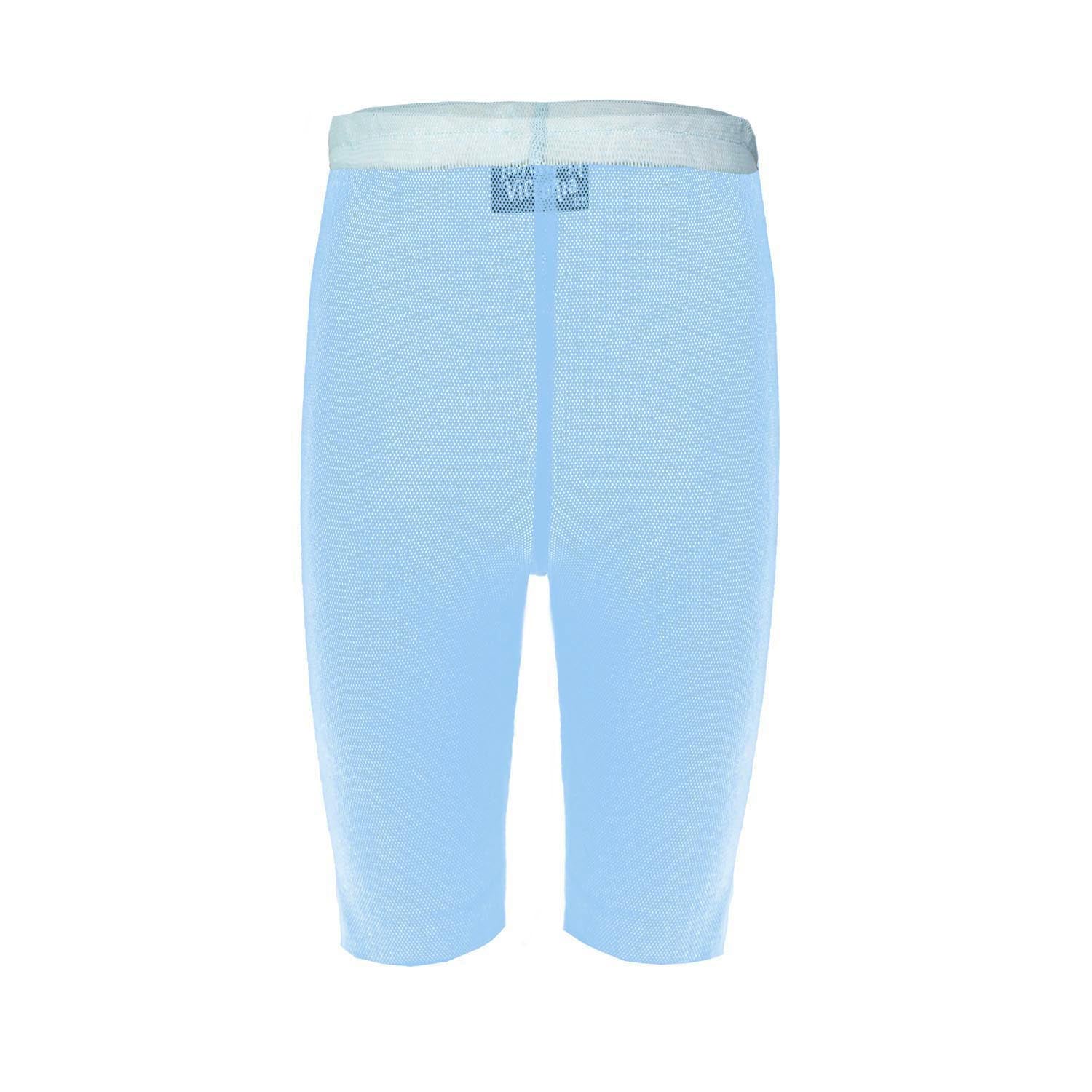 Transparente Jersey-Shorts für Kinder aus blauem Tüll