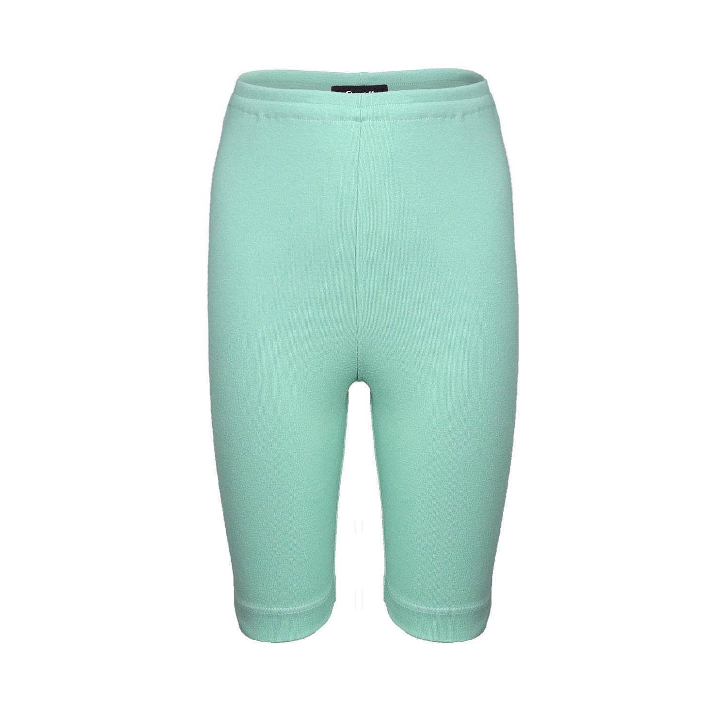 Kids' Green Shorts in Rib Jersey