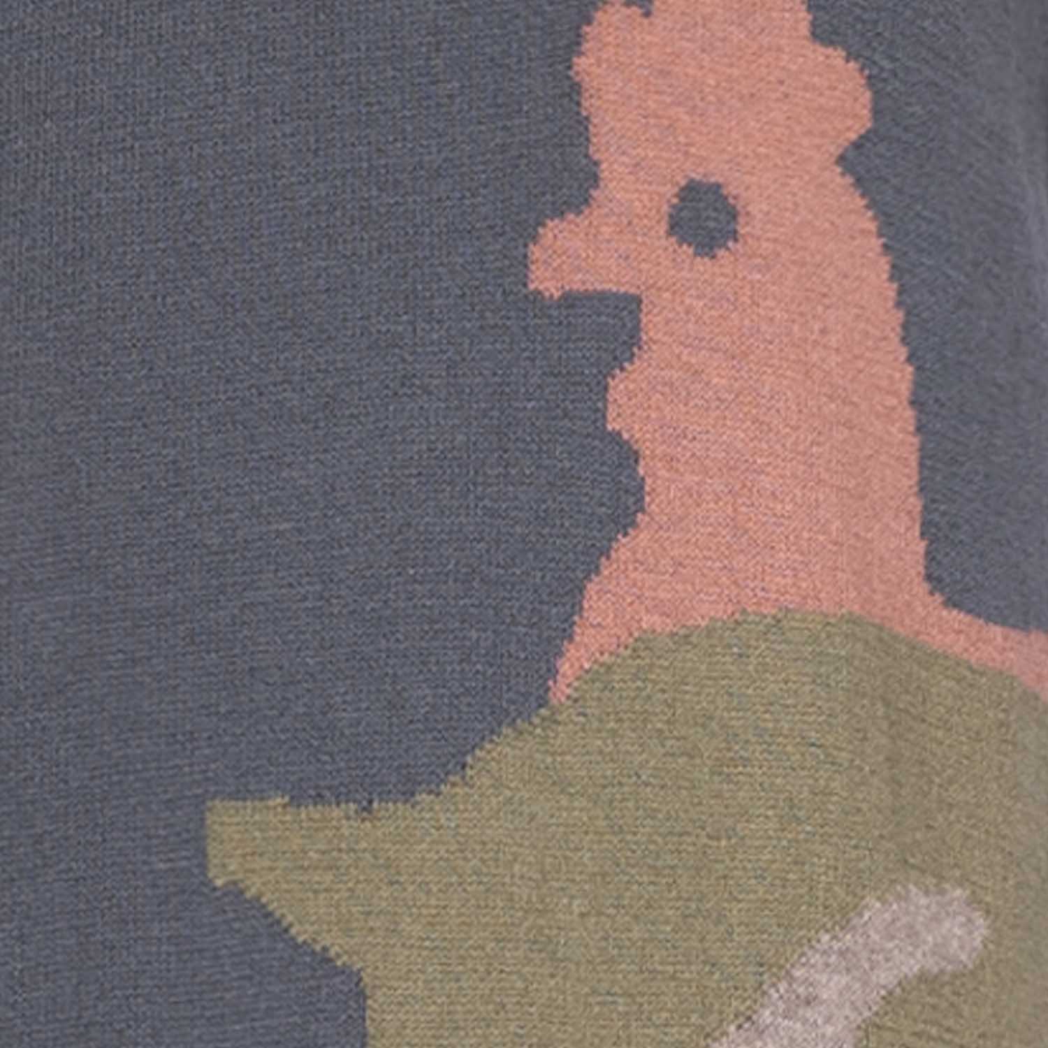 Graue Strickweste
