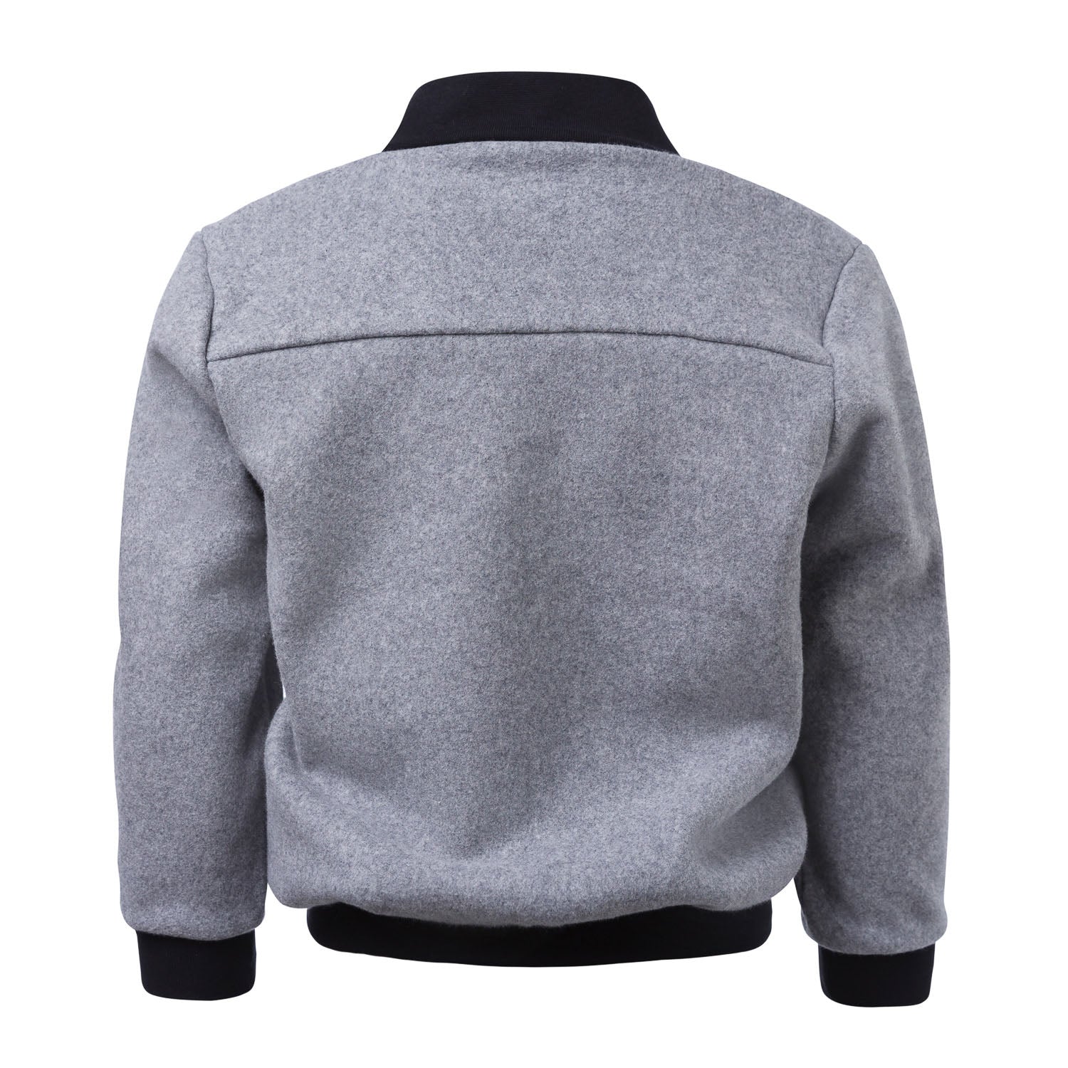 Grauer Fleece-Blazer