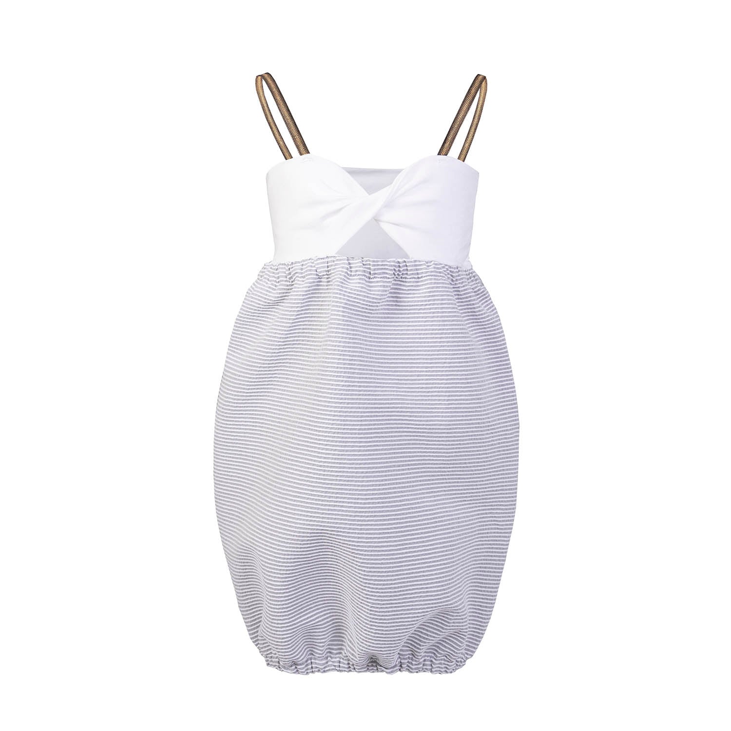 Girls Striped Strap Dress