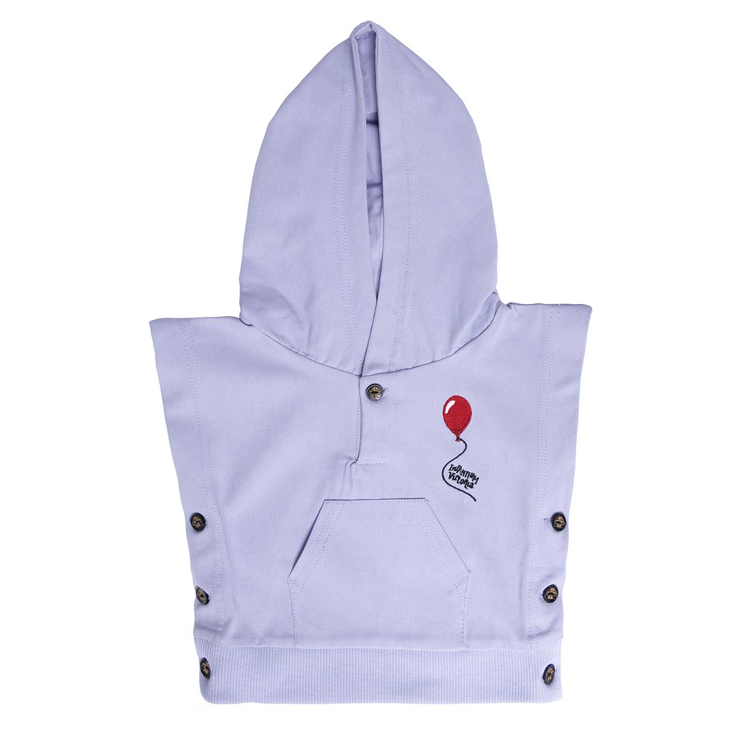 Lilac Sleeveless Baby Hoodie
