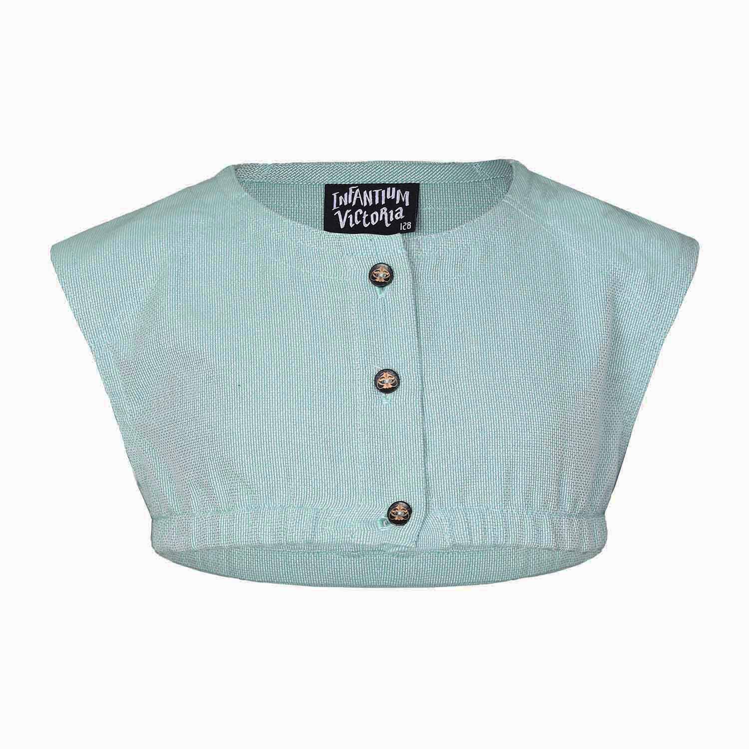 Mintkleurige crop-top