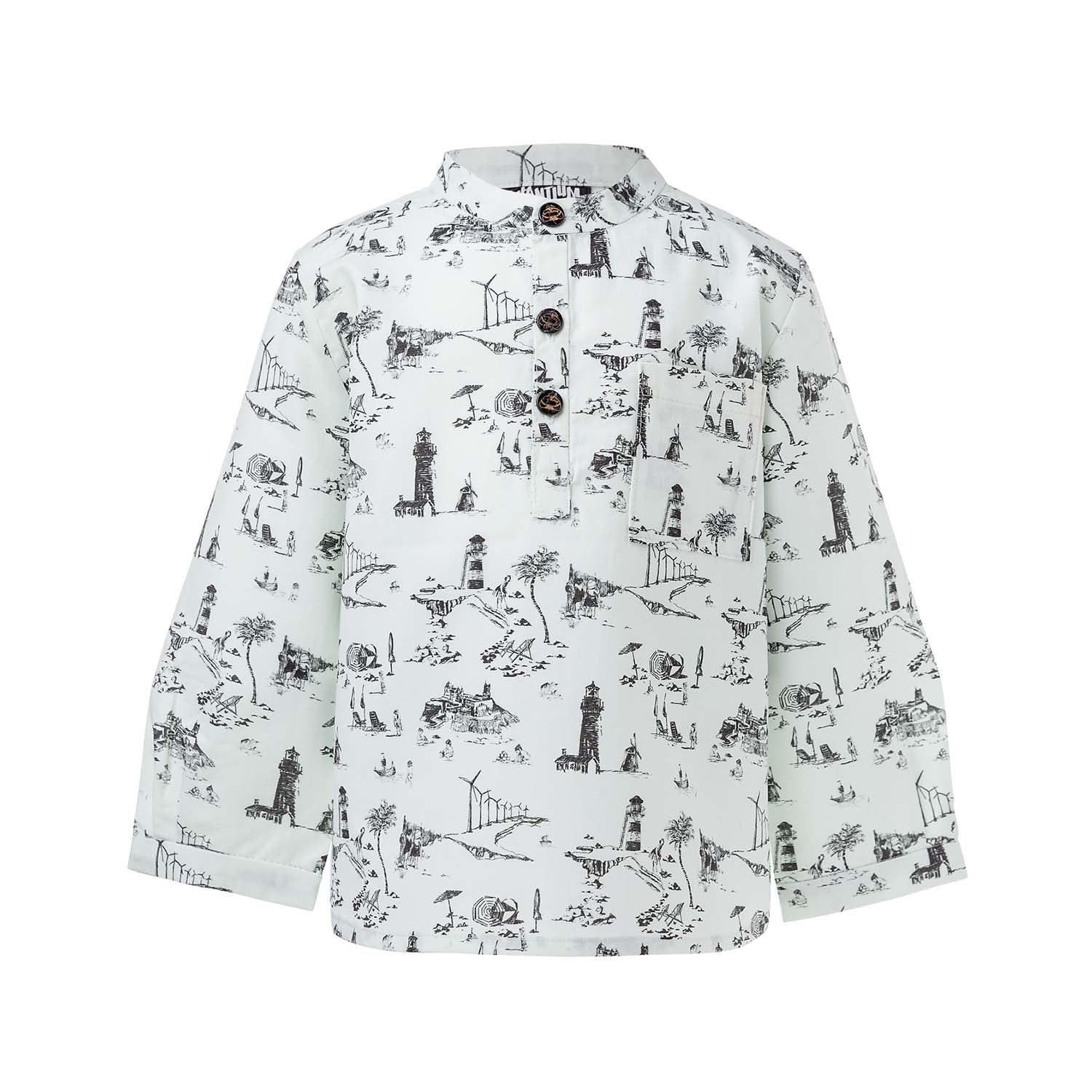 Baby Shirt with Vintage Print