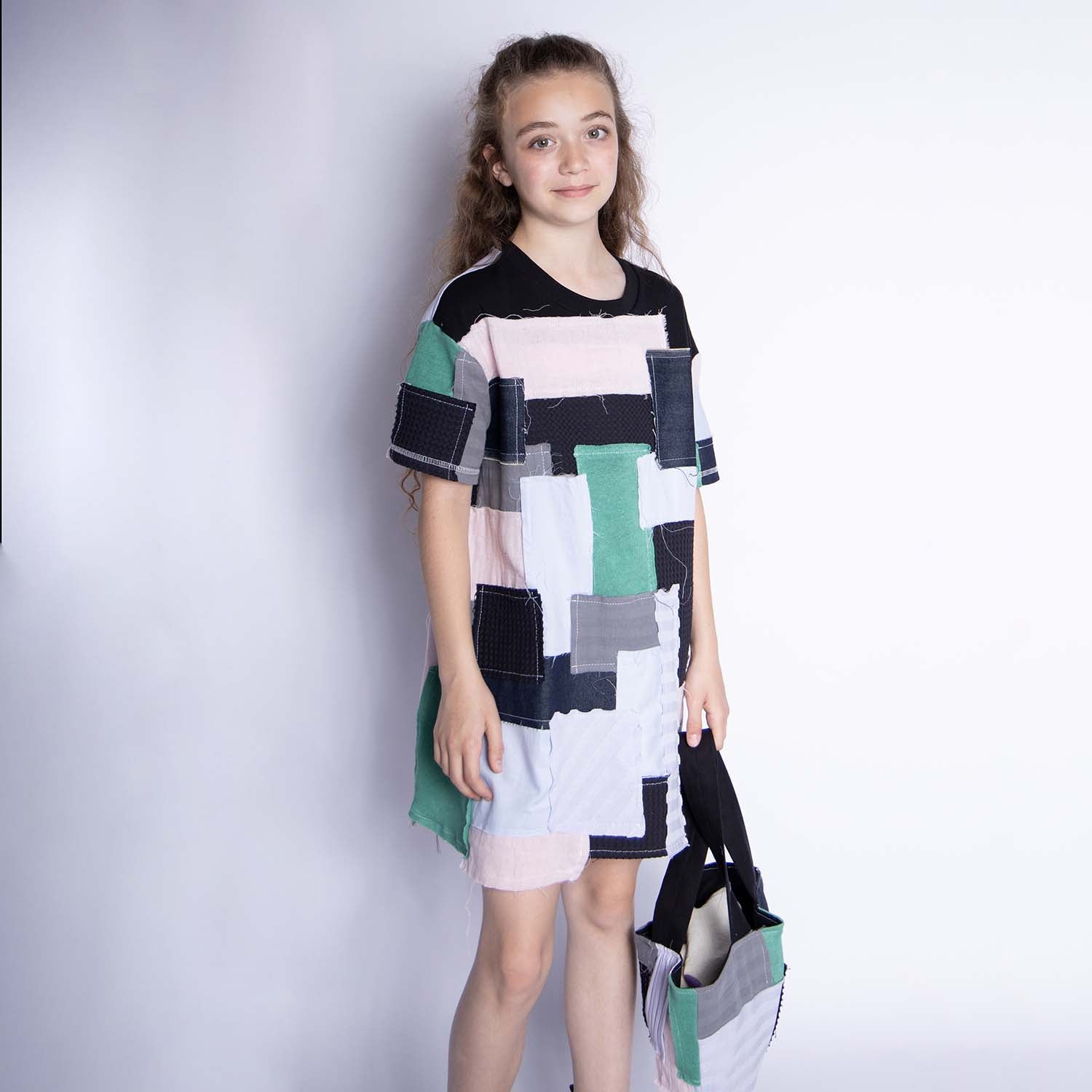 Zero Waste Girls Patchwork Dress